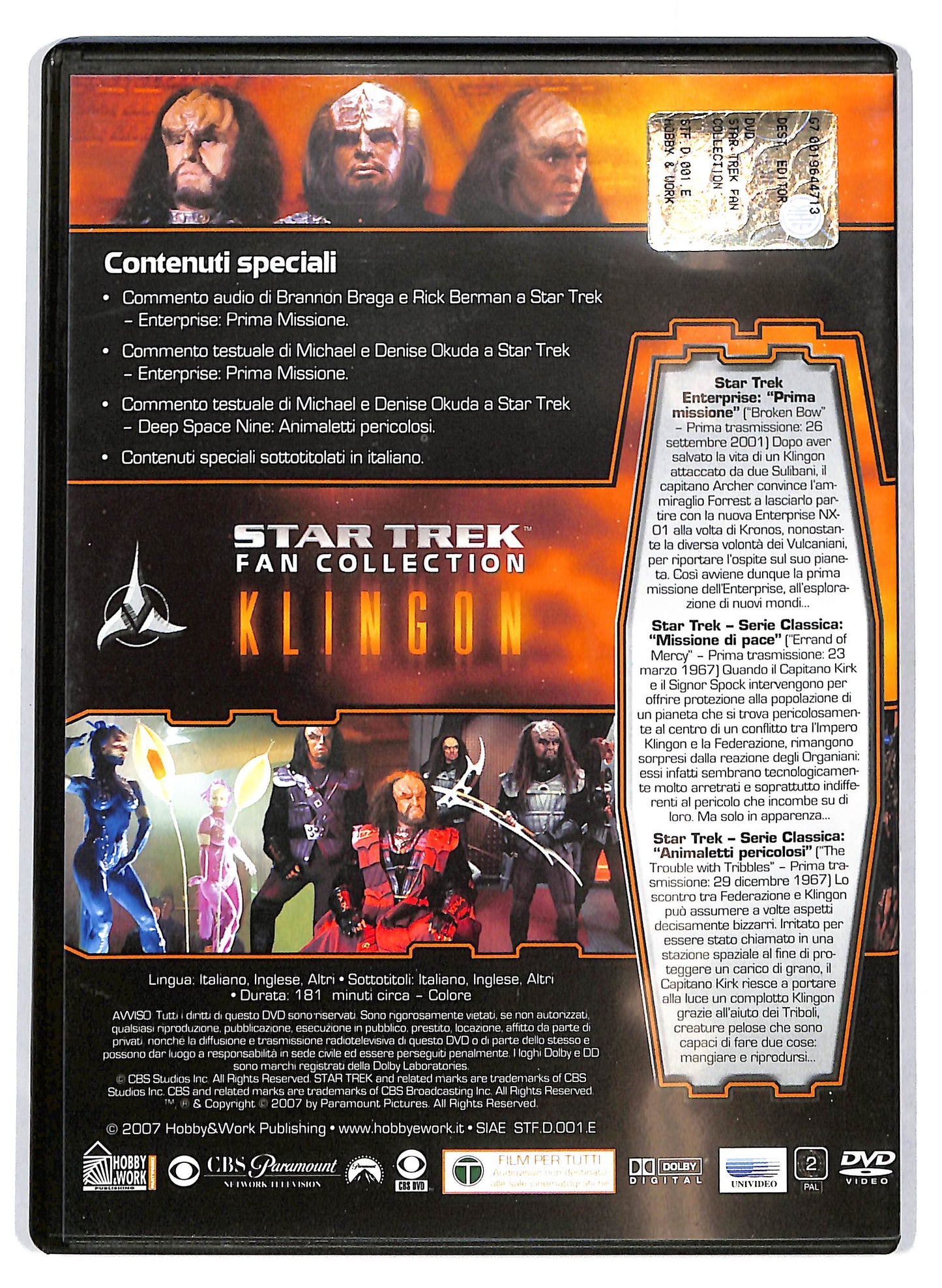 EBOND Star Trek Klingon - Fan collection Volume 1 EDITORIALE DVD DB644444