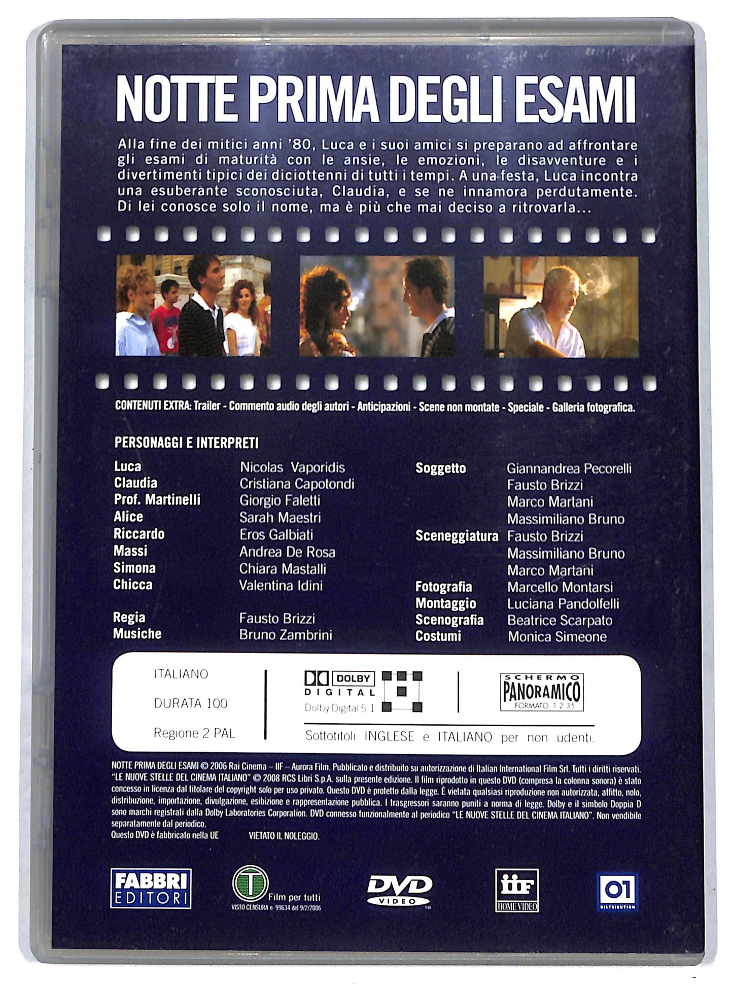 EBOND Notte prima degli esami EDITORIALE DVD DB644458