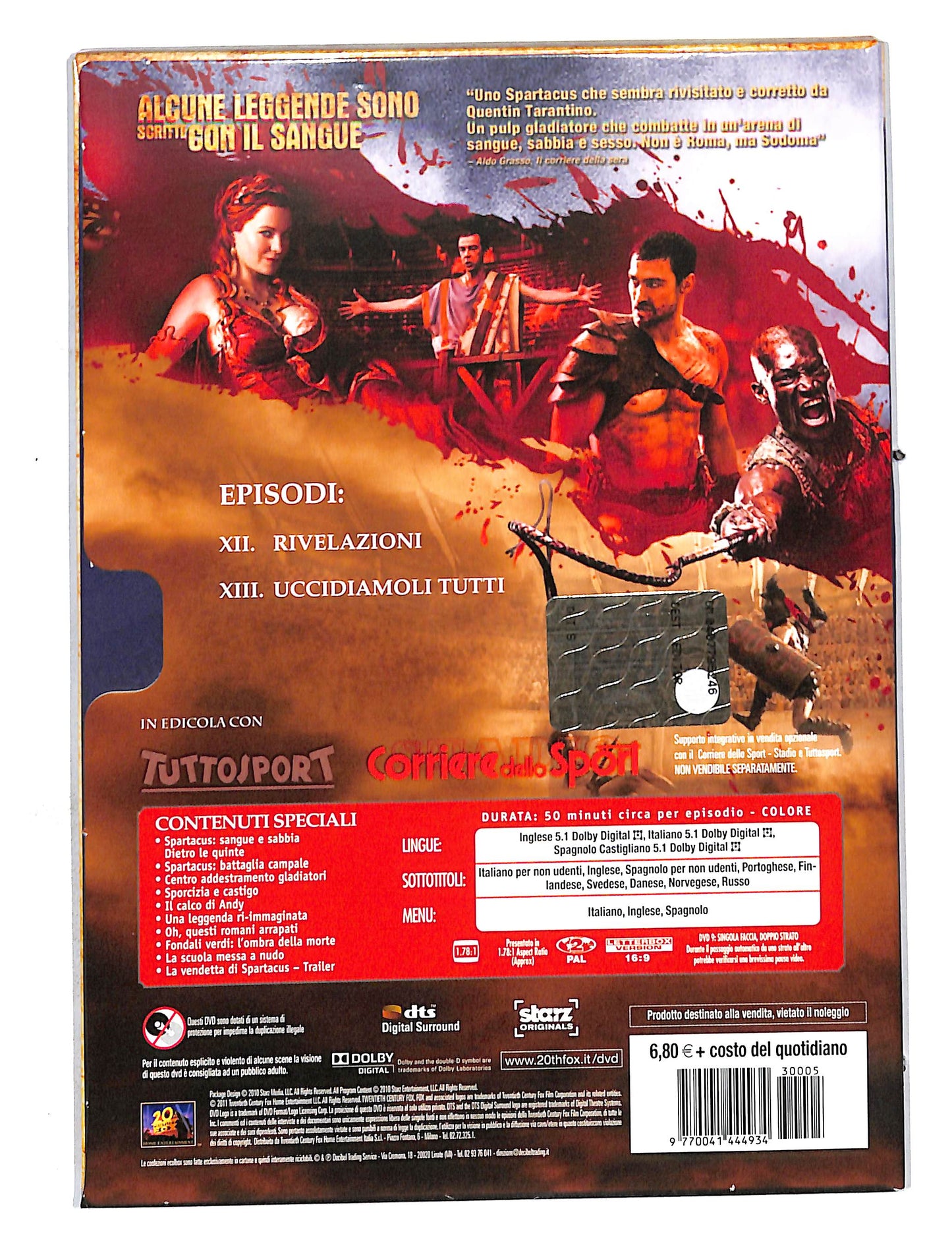 EBOND Spartacus sangue e sabbia prima stagione disco 5 DVD DB644704