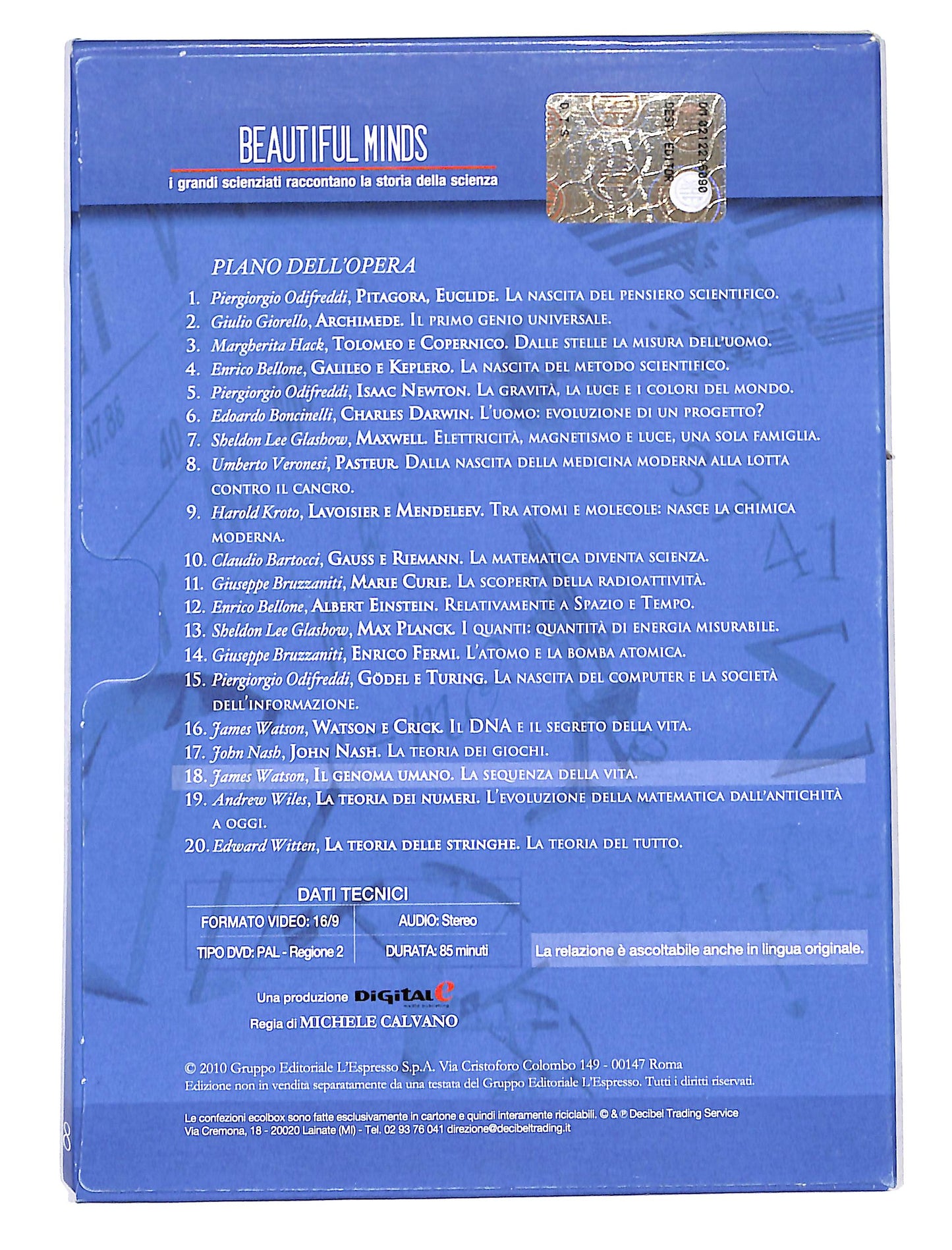 EBOND Beautiful Minds Il Genoma Umano La sequenza della vita DVD DB644711