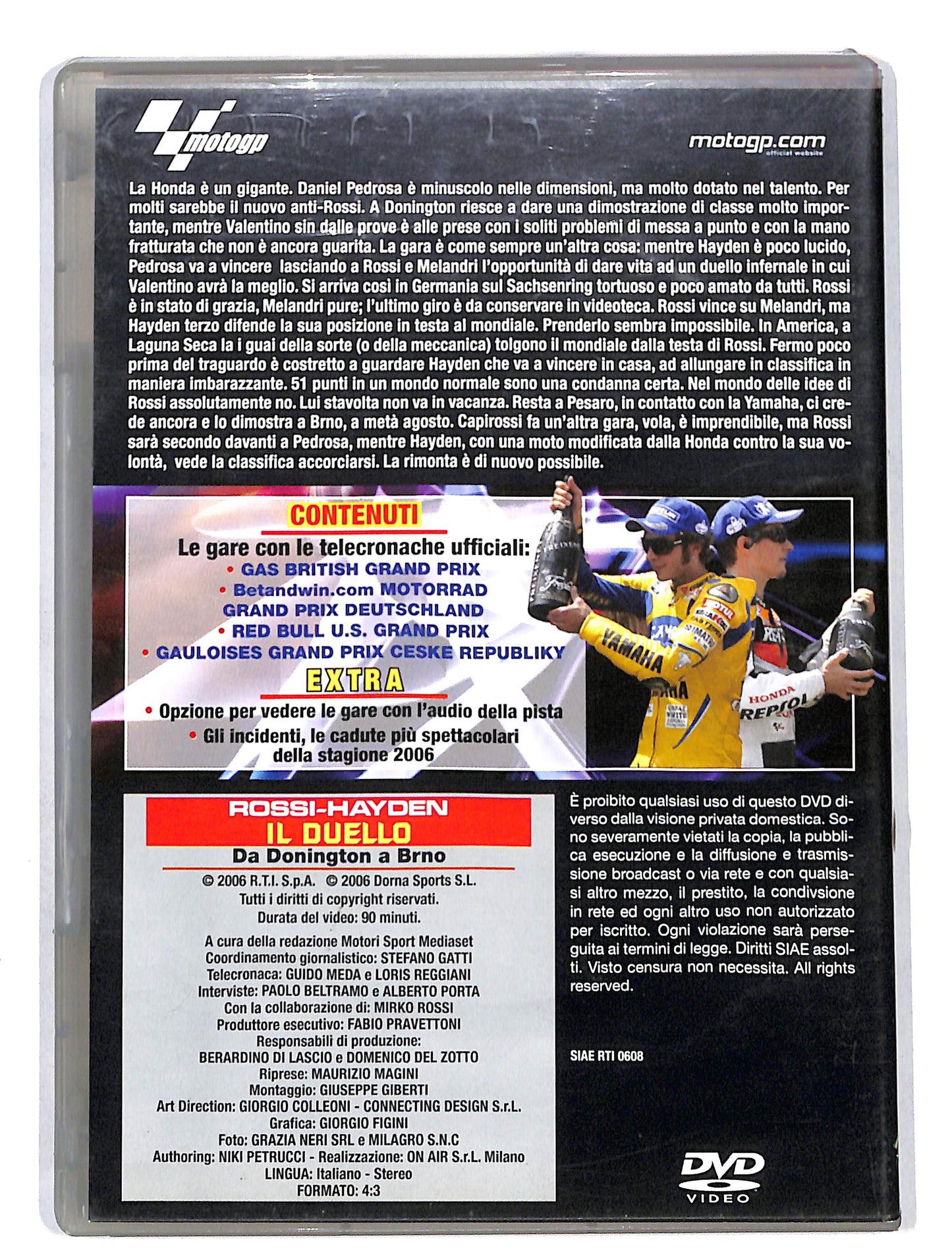 EBOND Motomondiale 2006 Rossi Hayden il duello vol.3 DVD DB644820