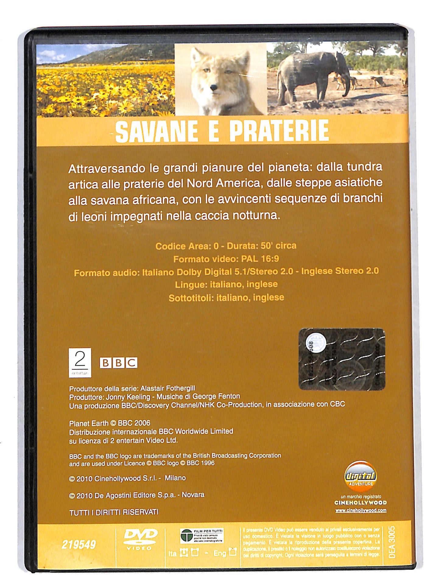 EBOND Lo spettacolo della Natura Savane e praterie EDITORIALE DVD DB644829