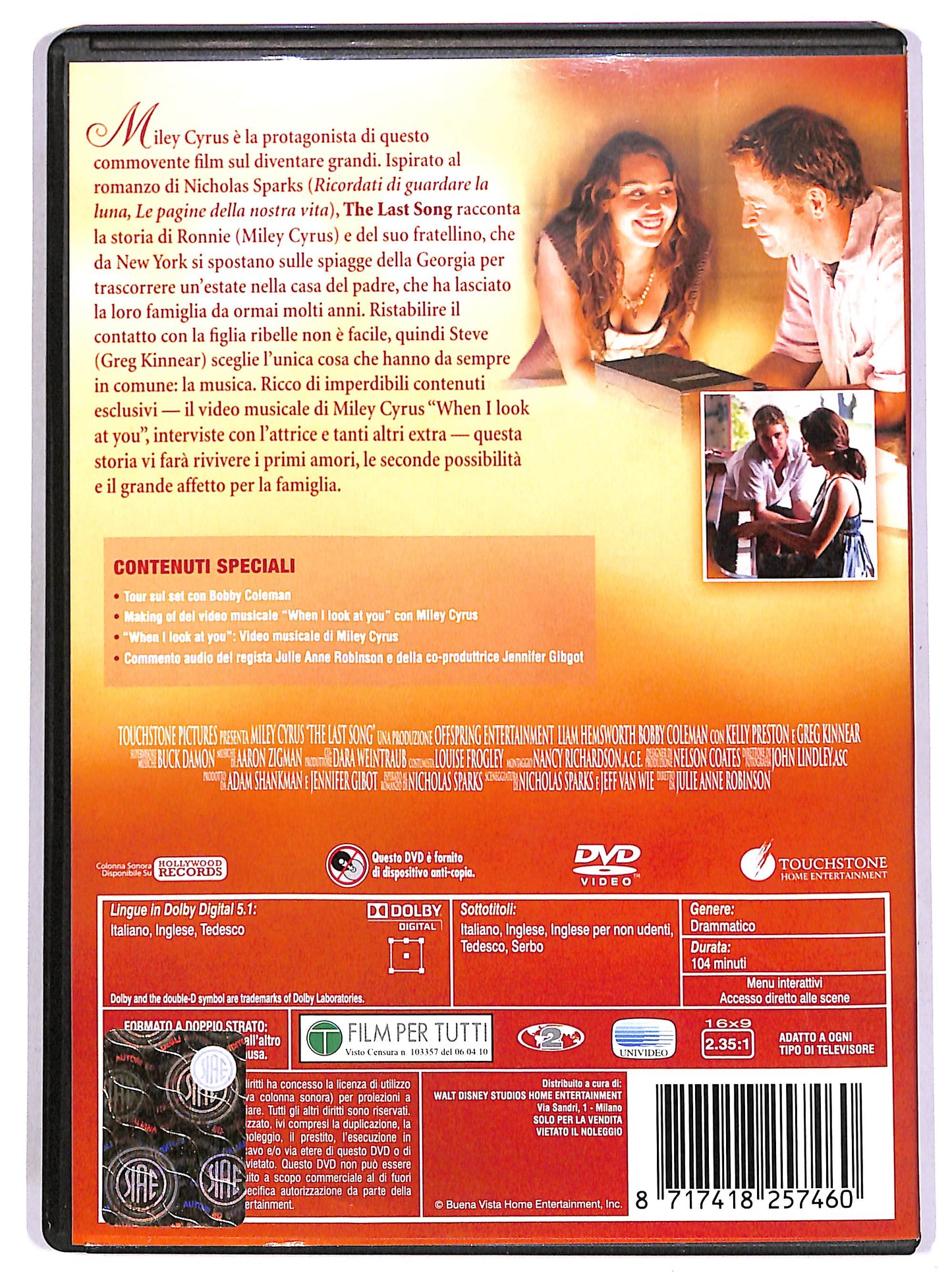 EBOND The Last Song DVD DB645061
