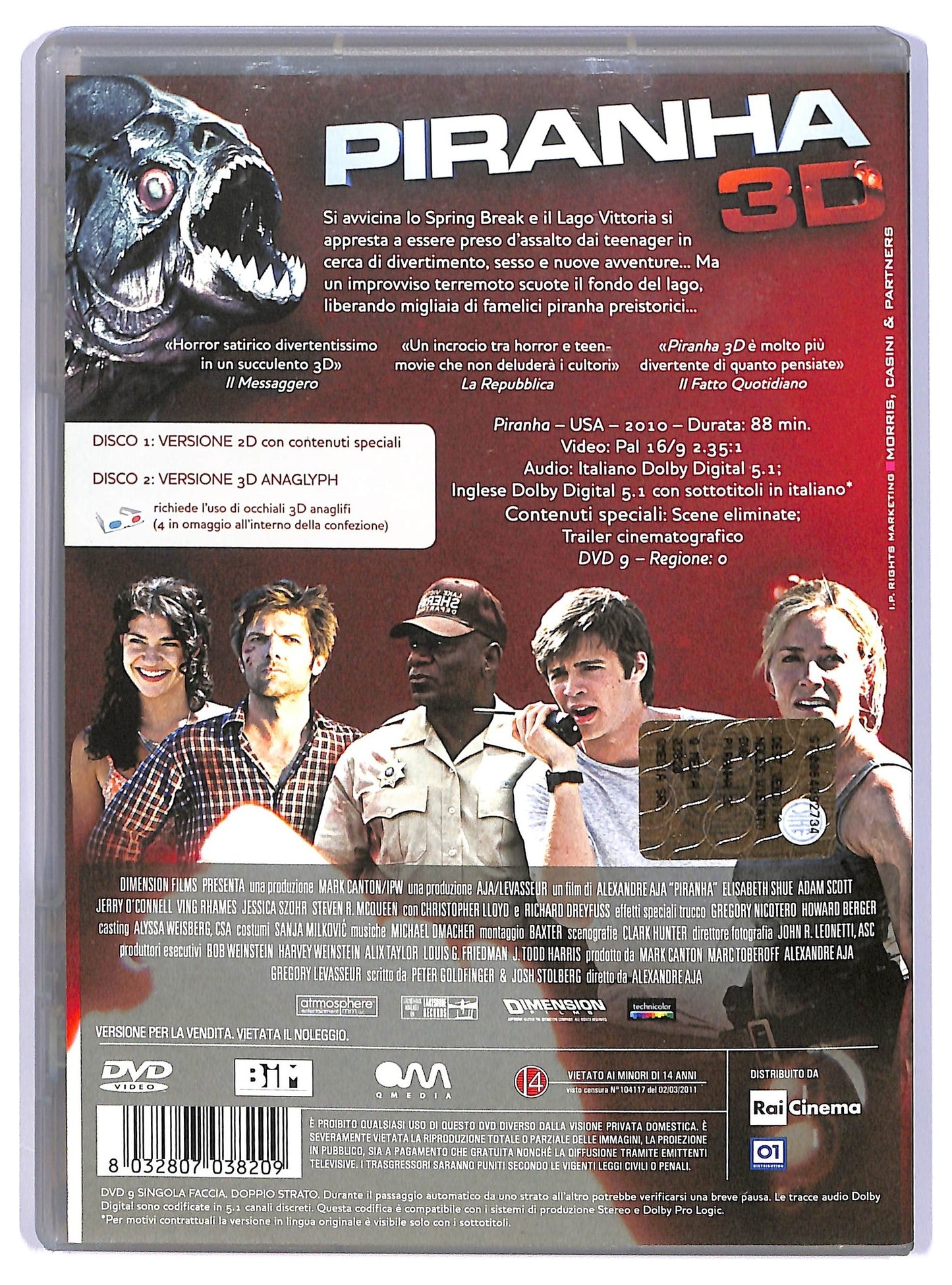 EBOND Piranha (2010) (3d) (2) Di Alexandre Aja DVD DB645063