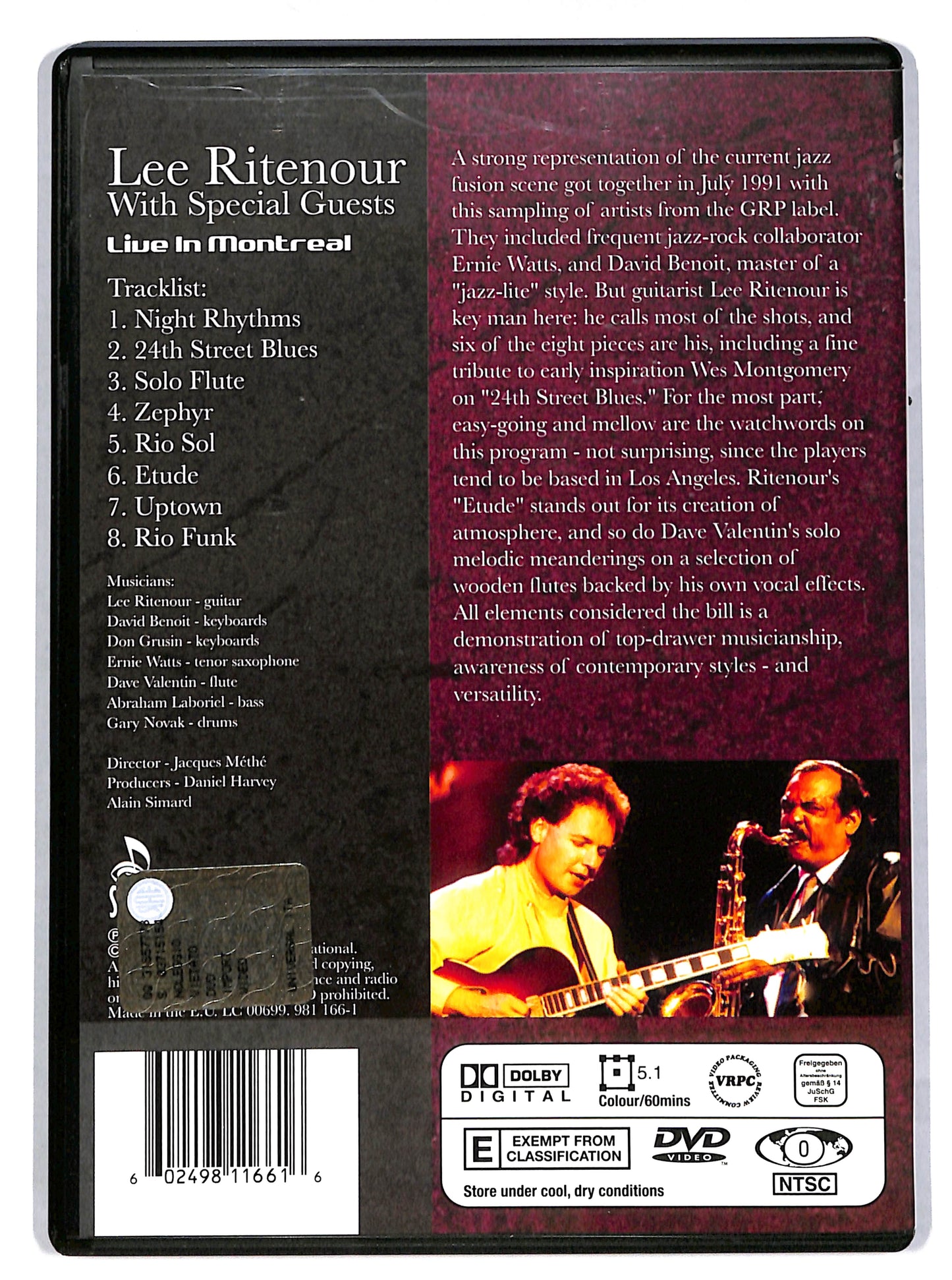 EBOND Ritenour Lee - Live In Montreal DVD DB645101