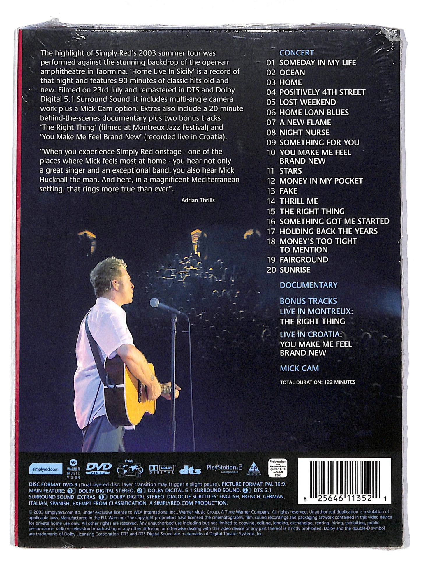 EBOND Simpley red - home live in sicily DVD DB645115