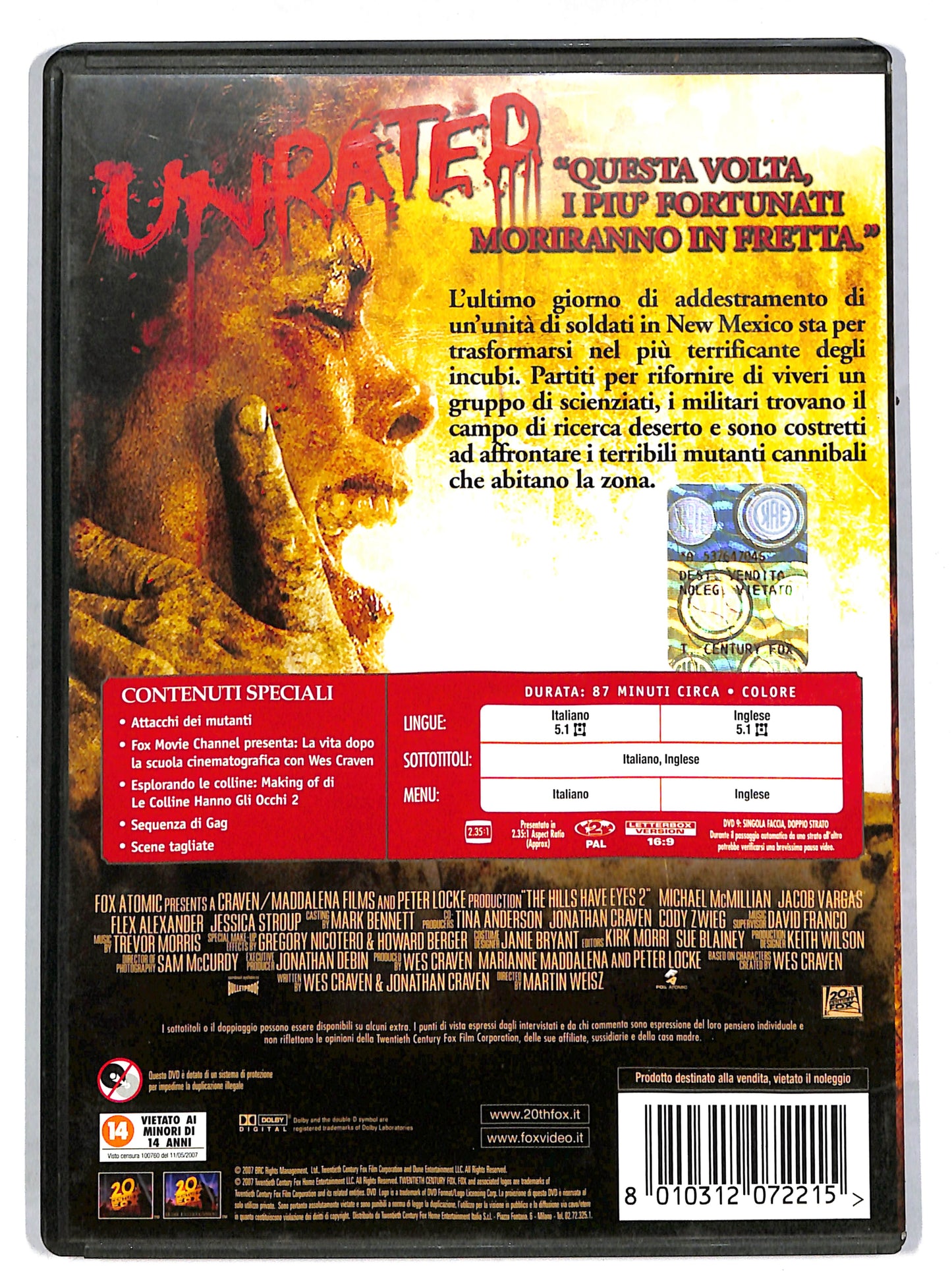 EBOND Le colline hanno gli occhi 2 - Unrated DVD DB645140