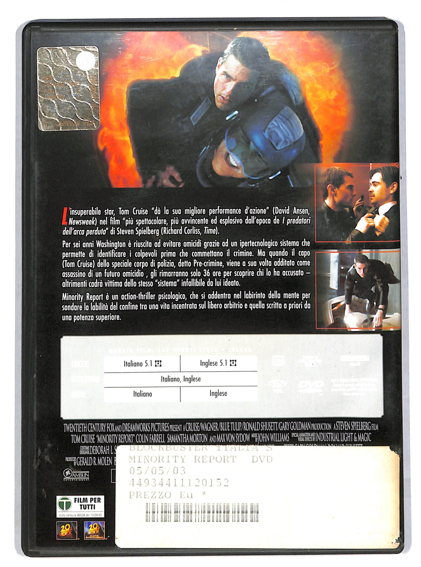 EBOND Minority Report NOLEGGIO DVD DB645150