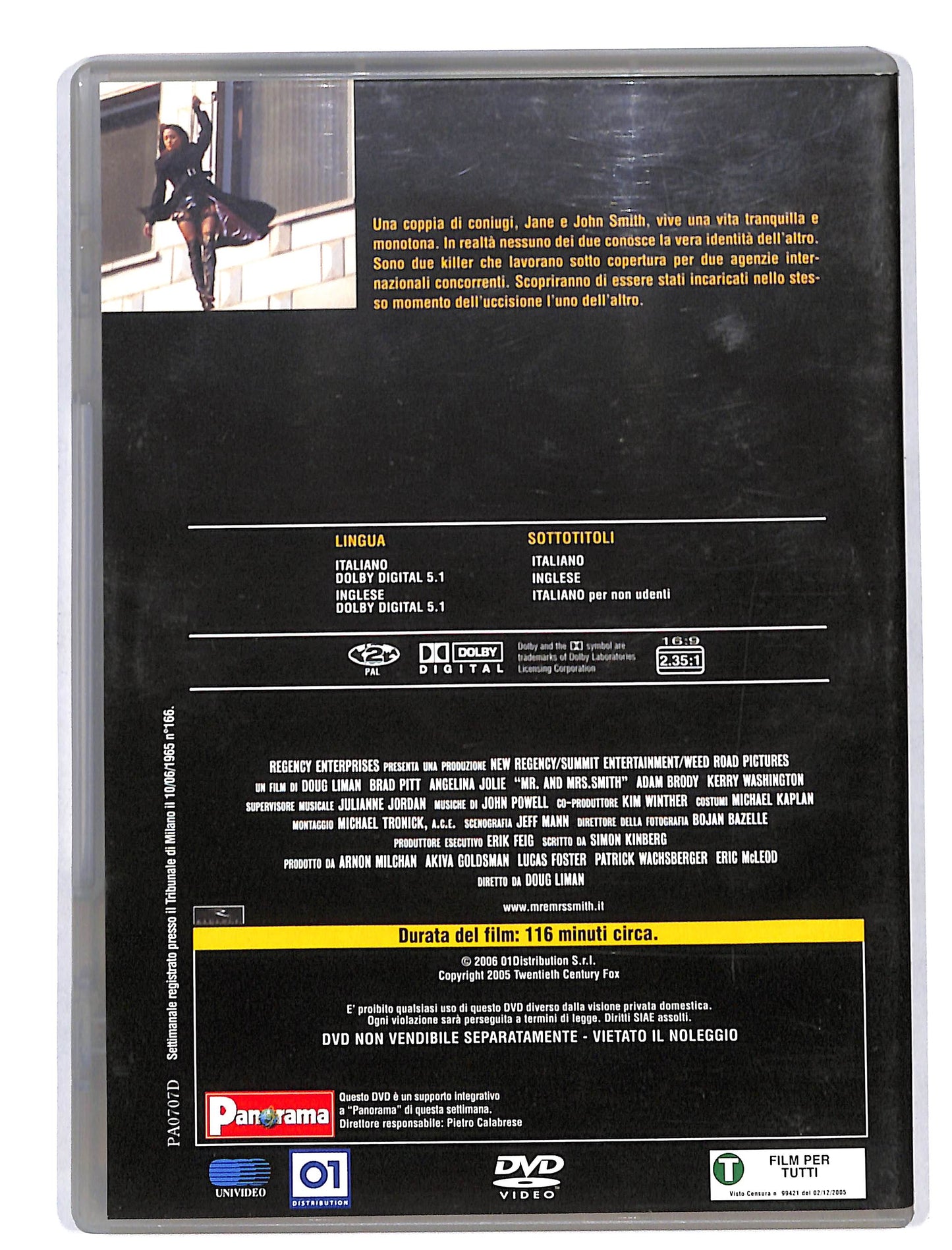 EBOND Mr & Mrs Smith EDITORIALE DVD DB645414