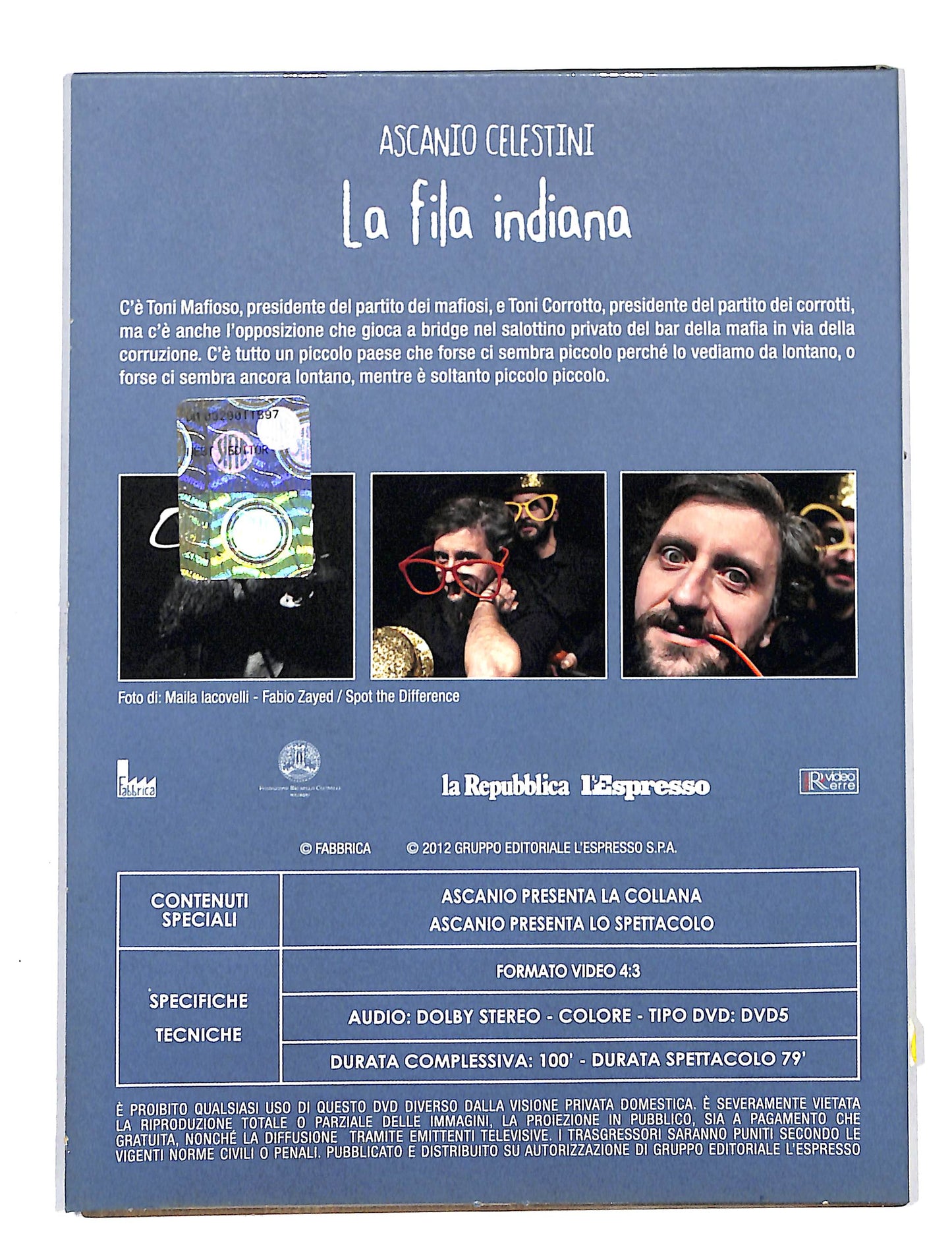 EBOND Ascanio Celestini la fila indiana EDITORIALE DVD DB645429