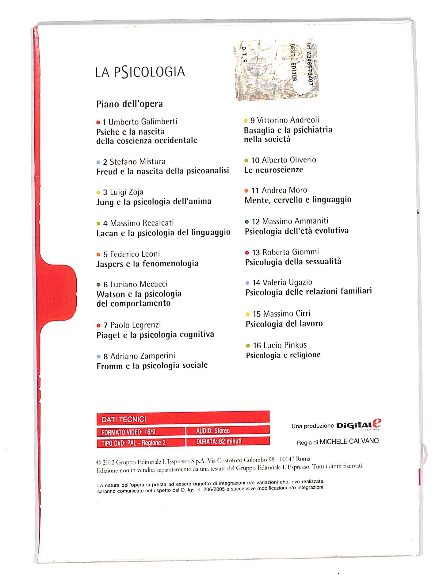 EBOND La Psicologia vol.1 Psiche e la nascita della coscienza DVD DB645437