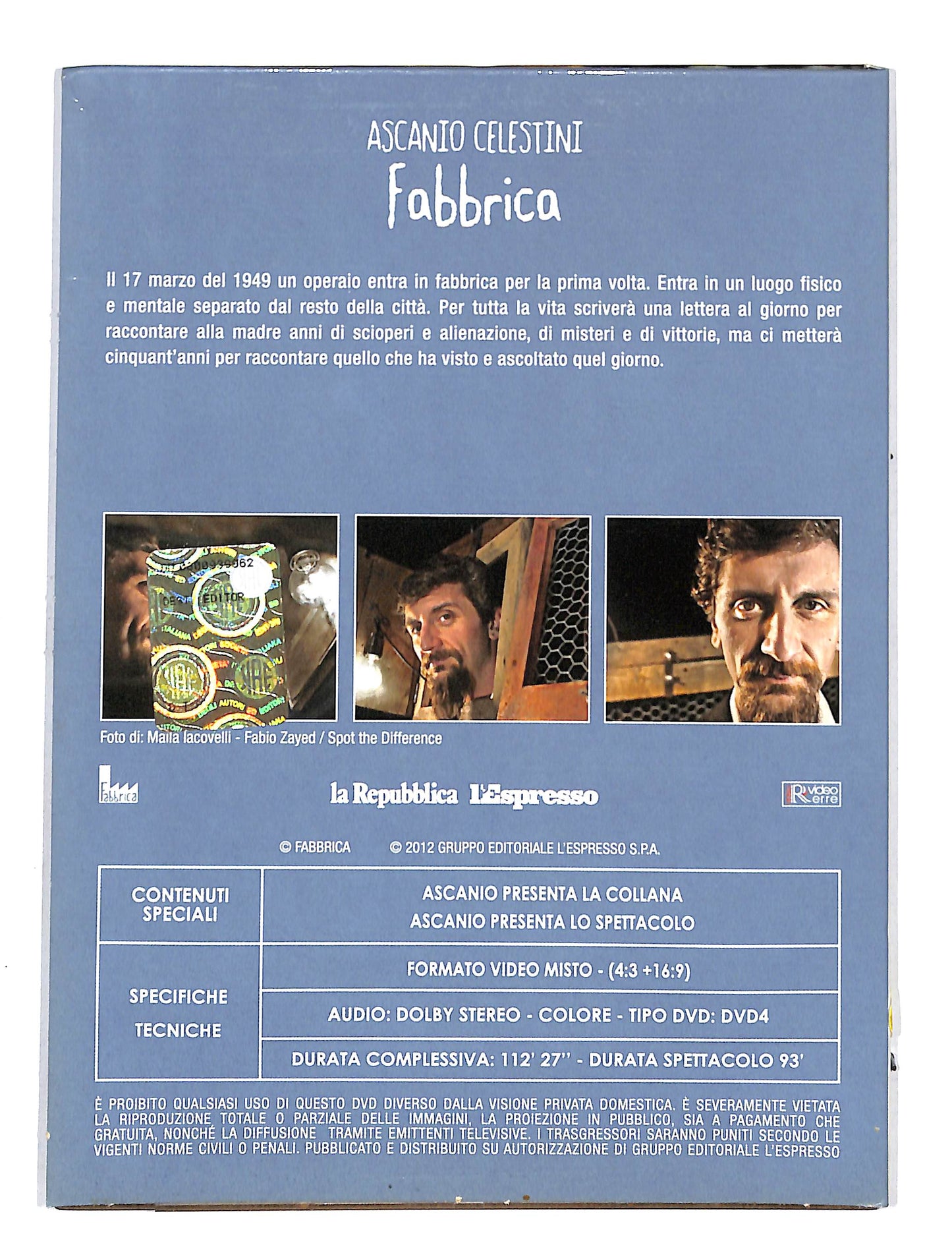EBOND Ascanio Celestini Fabbrica DVD DB645448