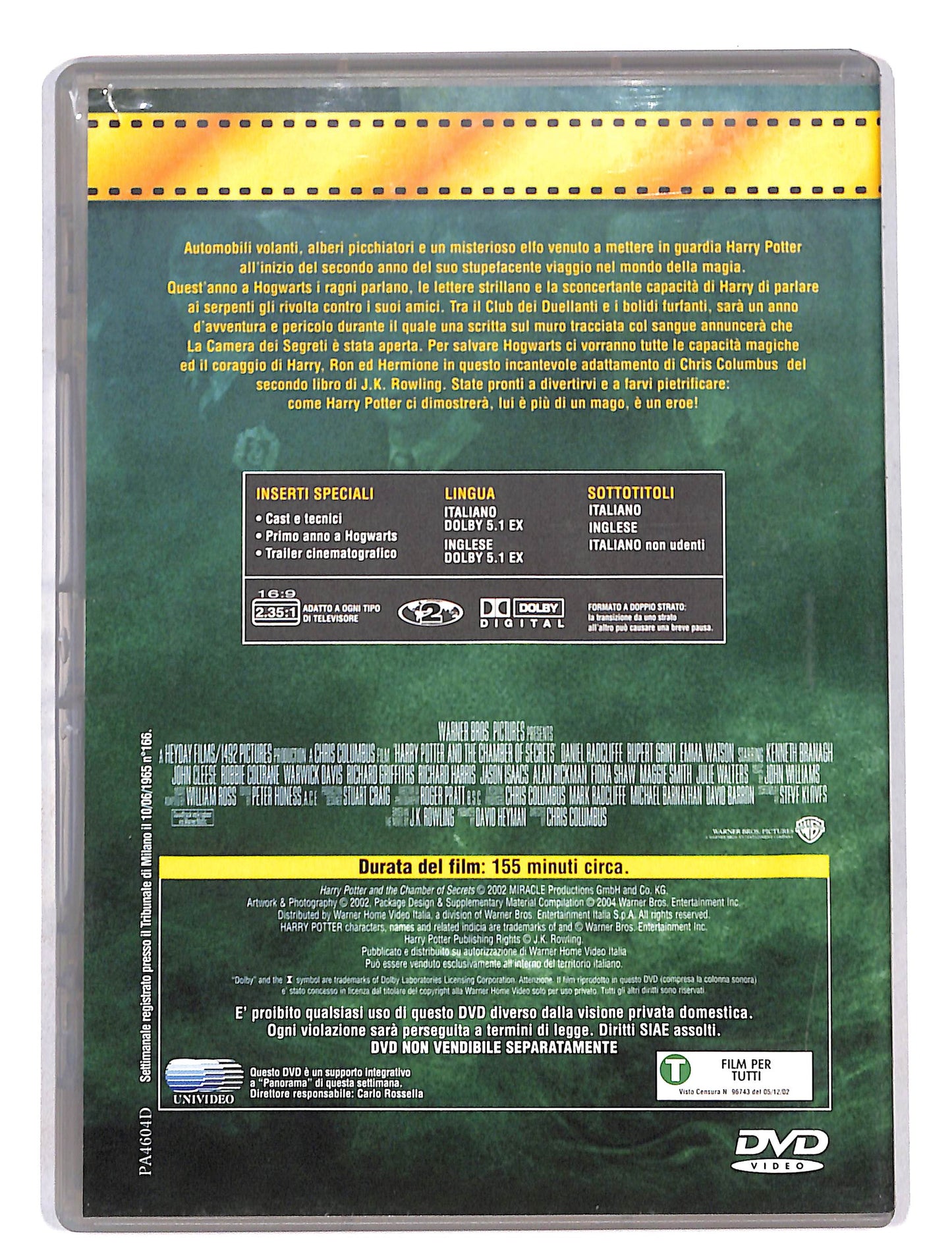 EBOND Harry Potter E La Camera Dei Segreti [Editoriale Panorama] DVD DB645602