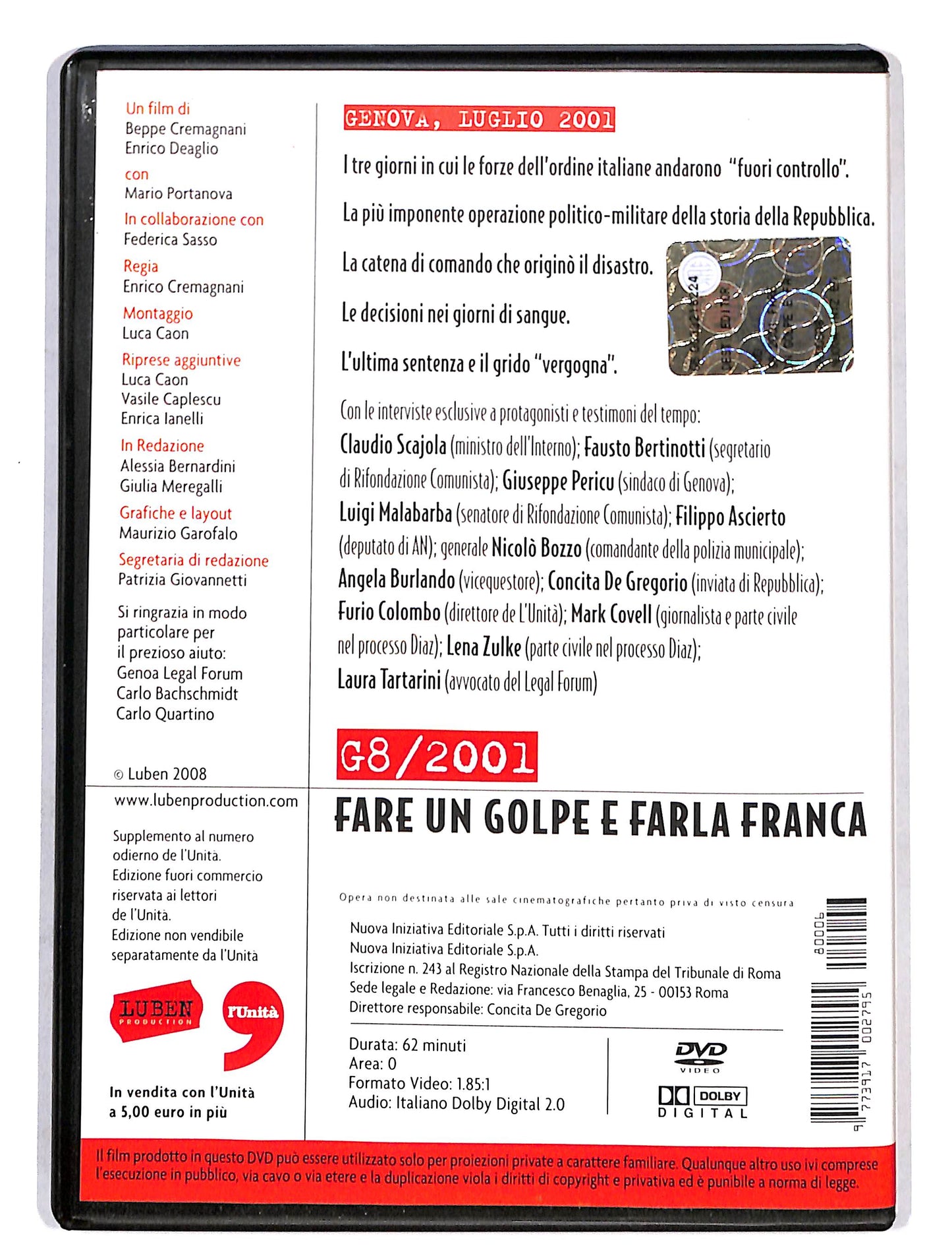EBOND G8-2001 fare un golpe e farla franca DVD DB645641