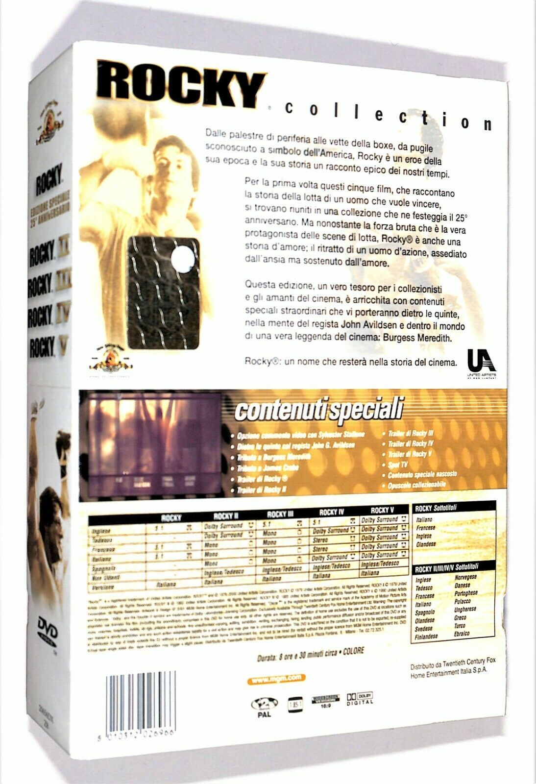 EBOND Rocky Collection Edizione Speciale Anniversario (cofanetto 5) DVD DB646136
