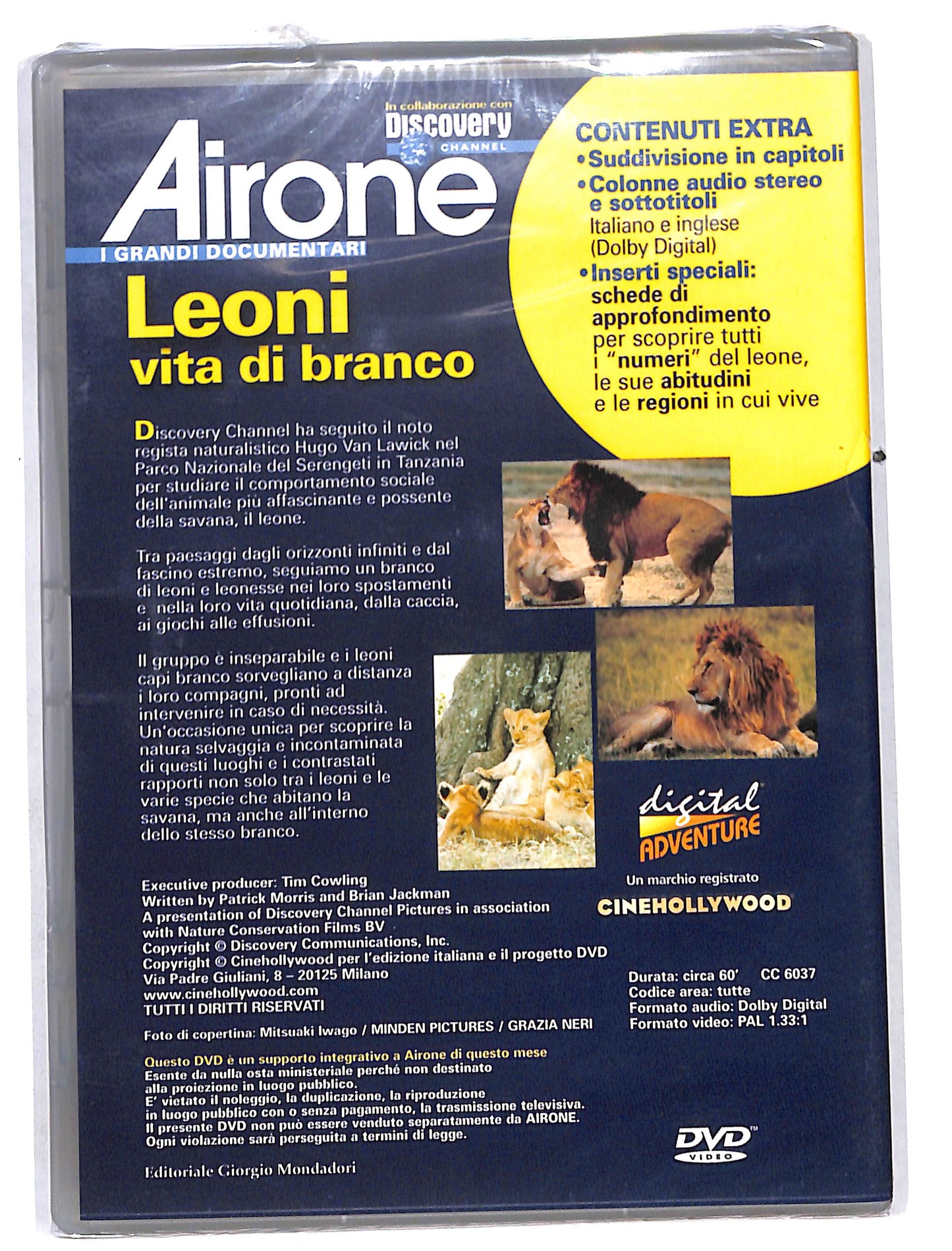 EBOND Airone - Leoni vita di branco EDITORIALE DVD DB646411