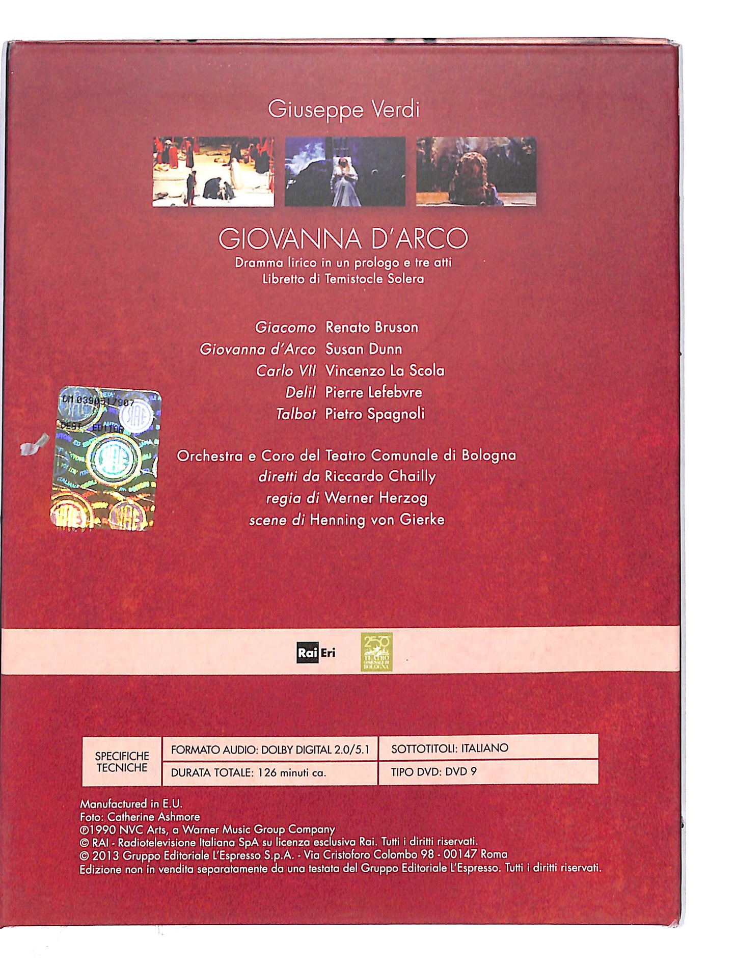 EBOND Viva Verdi 1813 - 2013 Giovanna d'arco vol.27 EDITORIALE DVD DB646427