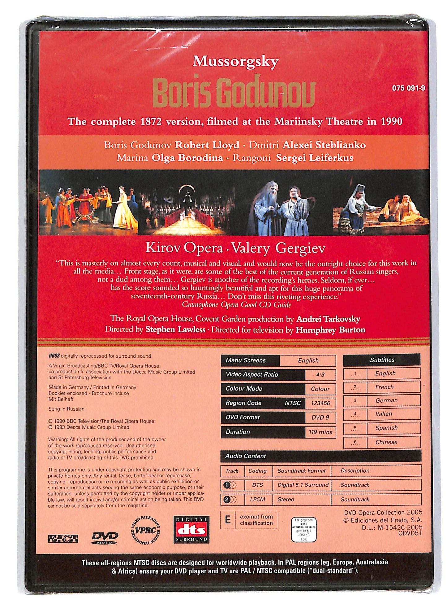 EBOND Dvd Opera Collection - Boris Godunov EDITORIALE DVD DB646625