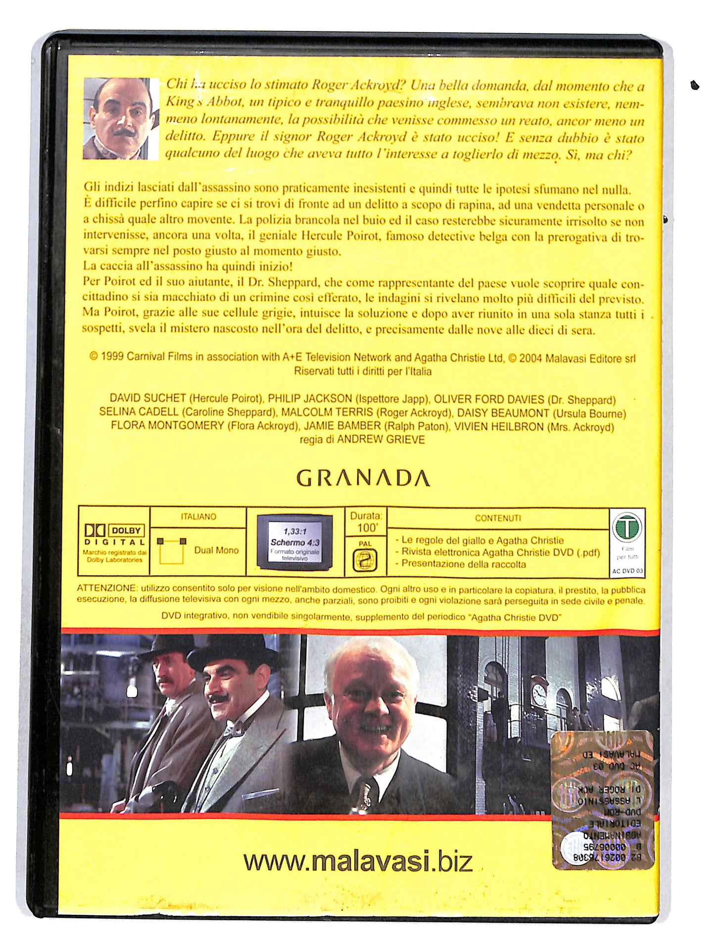EBOND Agatha Christie L'assassinio di Roger Ackroyd DVD DB646639