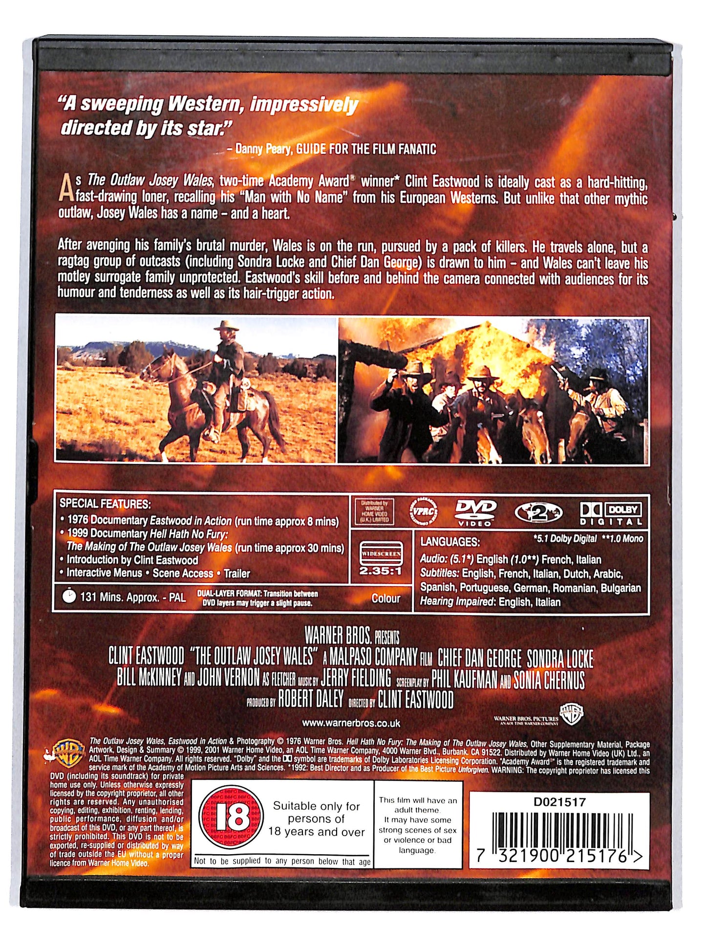 EBOND The Outlaw Josey Wales Edtion UK DVD DB646658