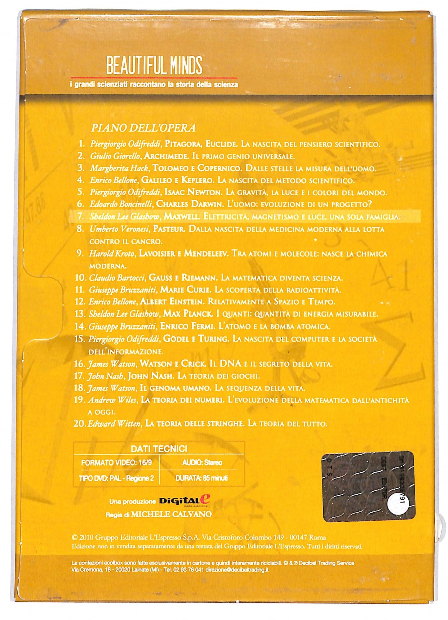 EBOND Beautiful Minds vol.7 Maxwell elettricita DVD DB646803