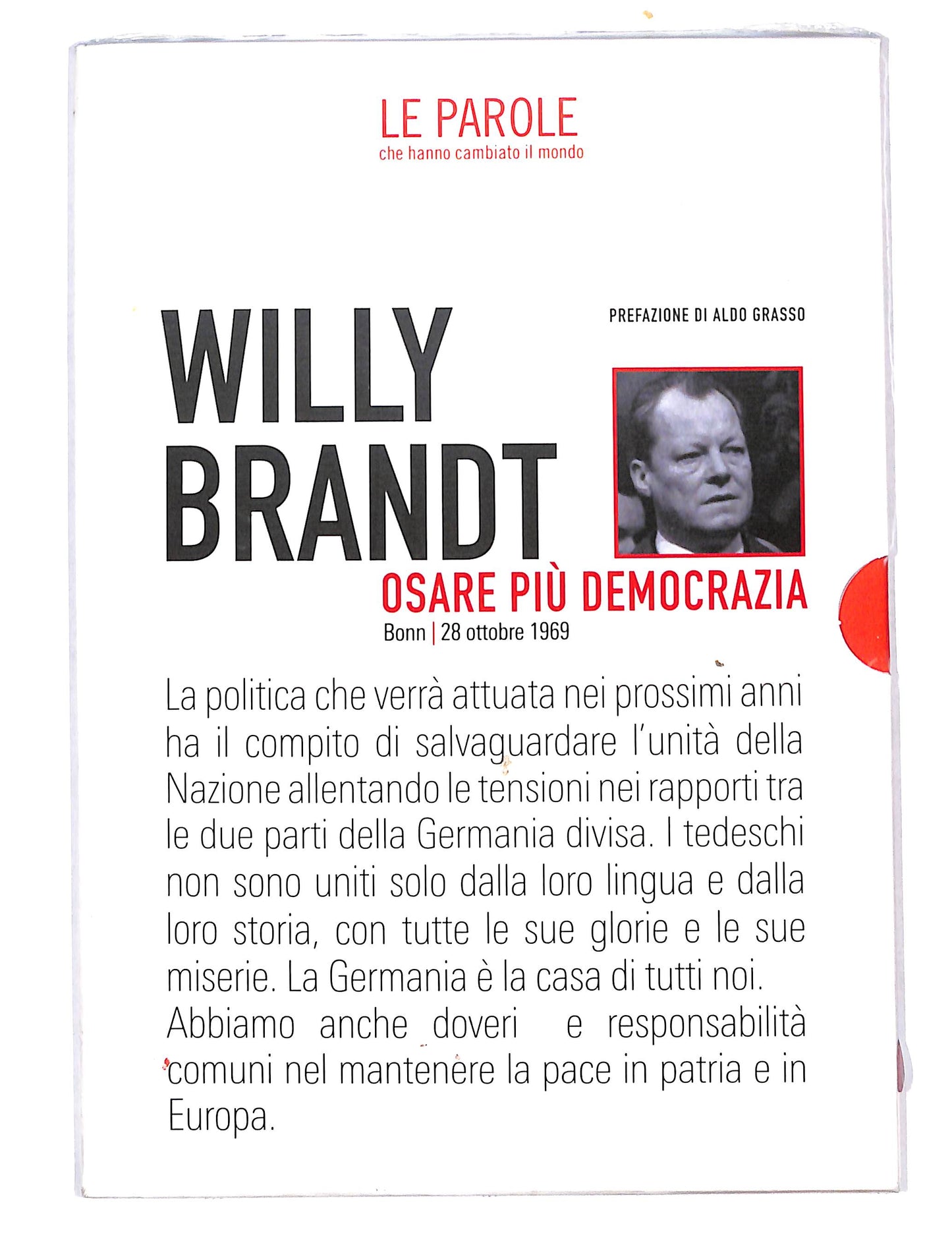 EBOND Willy Brandt osare piu democrazia EDITORIALE DVD DB646806