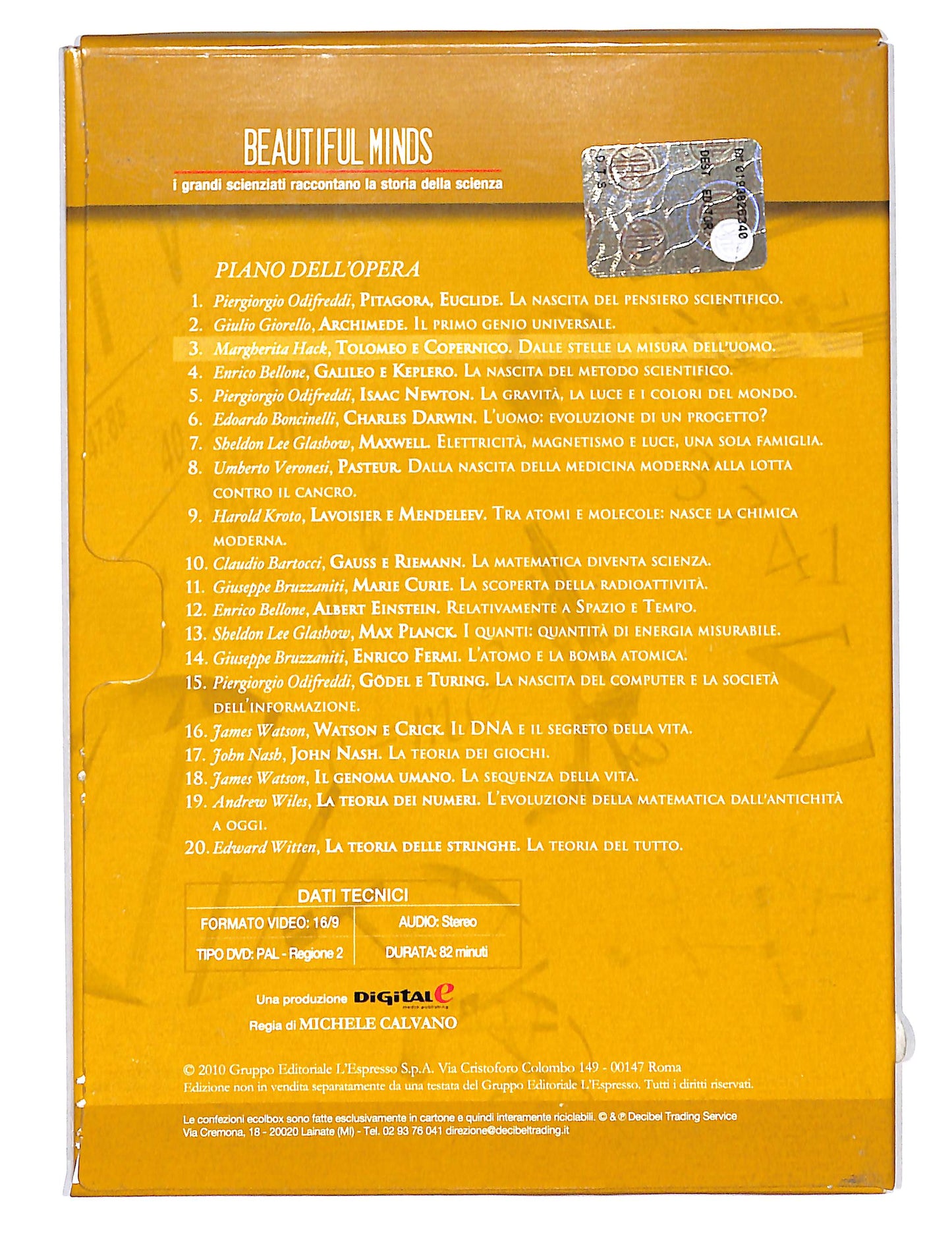 EBOND Beautiful Minds vol.3 Tolomeo e Copernico EDITORIALE DVD DB646809