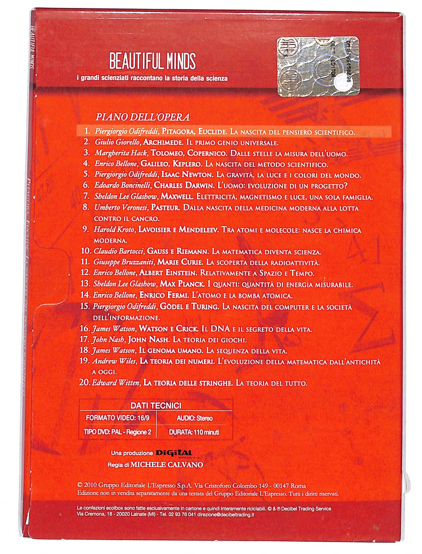 EBOND Beautiful Minds vol.1 Pitagora Euclide EDITORIALE DVD DB646810