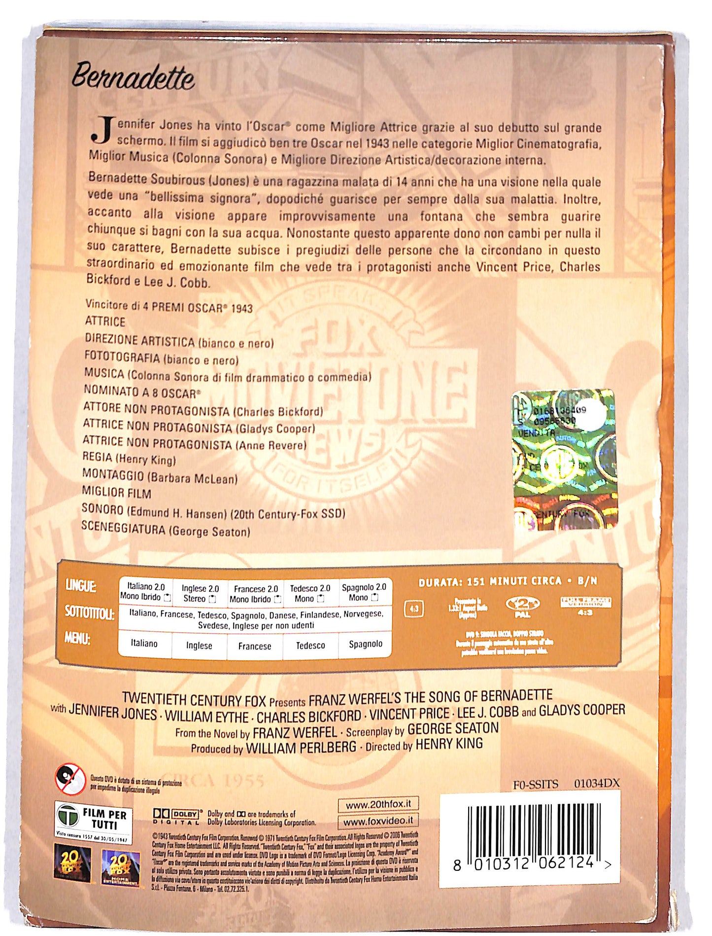 EBOND Bernadette DVD DB646815