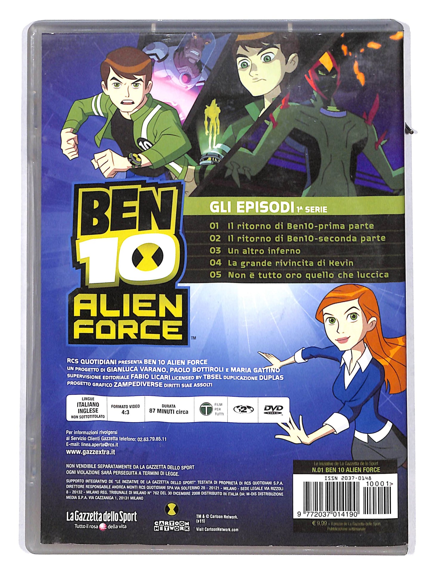 EBOND Ben 10 Alien Force vol.1 il ritorno di Ben 10 DVD DB646816