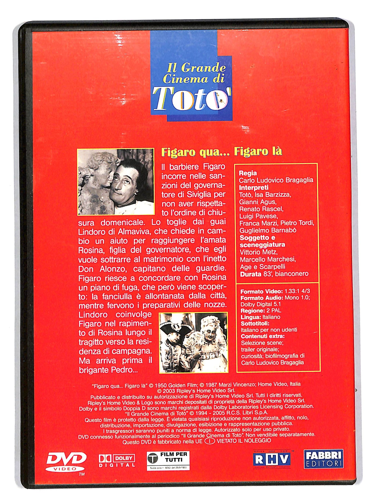 EBOND Figaro qua Figaro la EDITORIALE DVD DB646924