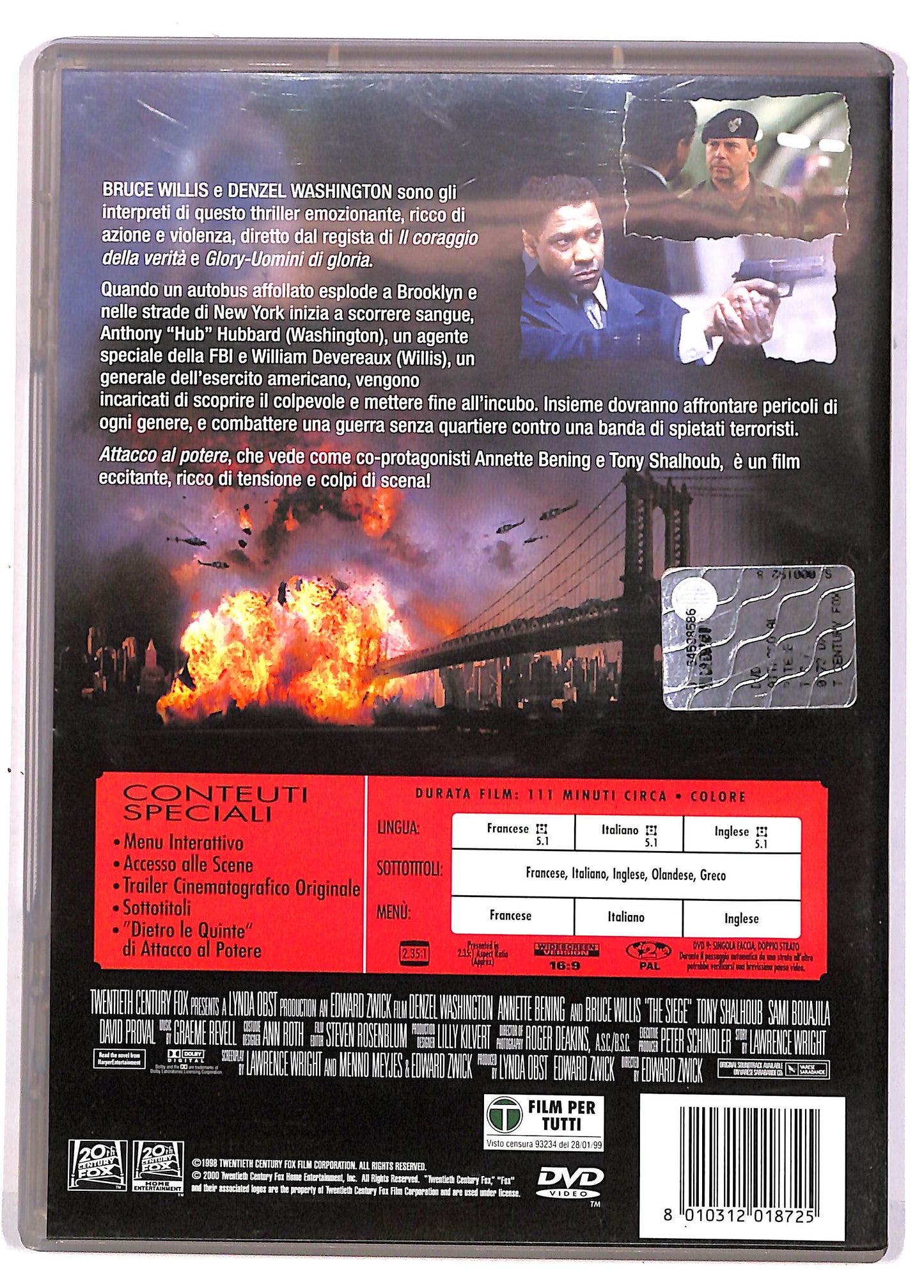 EBOND Attacco Al Potere DVD DB647155
