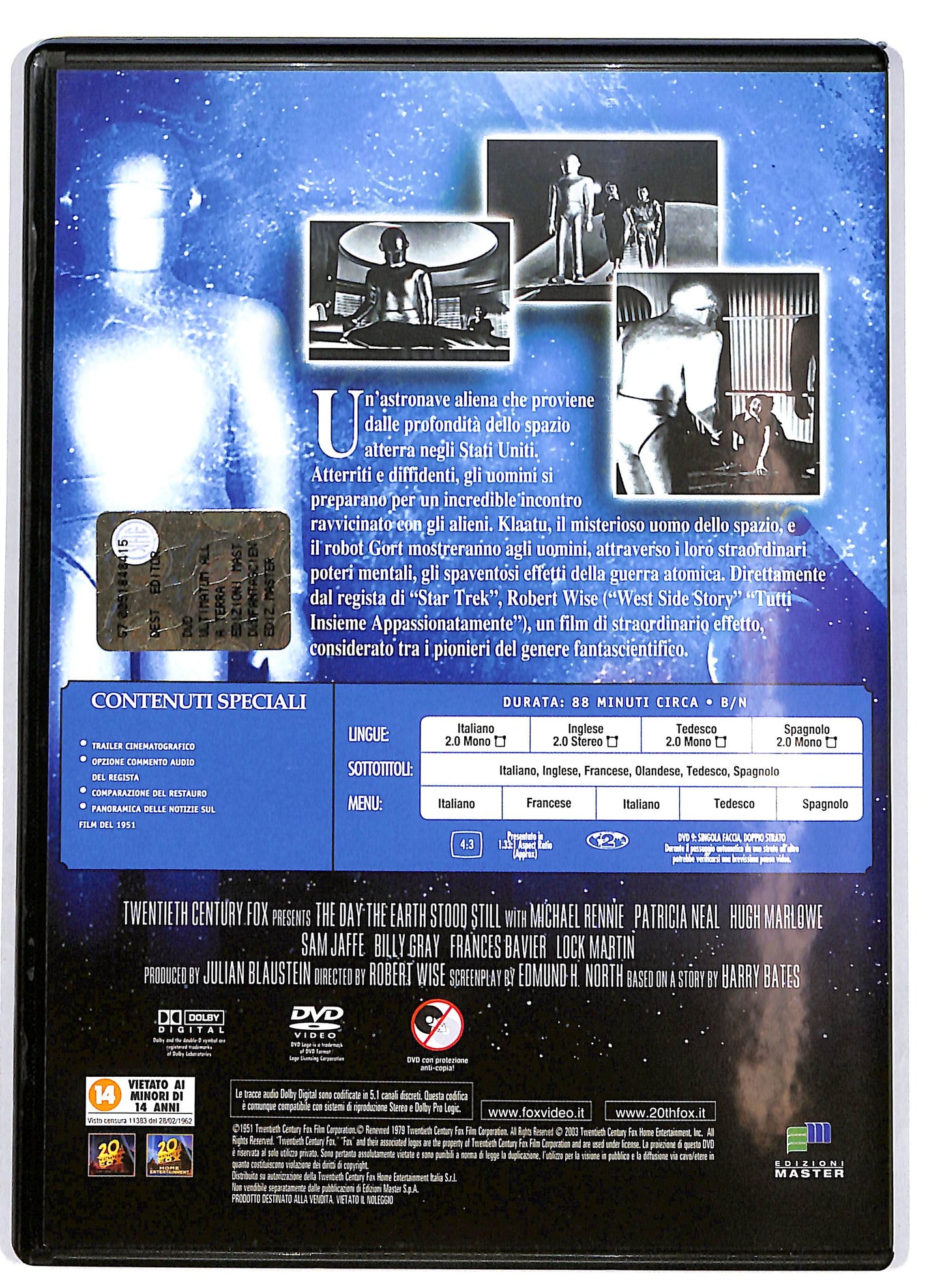 EBOND Ultimatum alla Terra EDITORIALE DVD DB647312