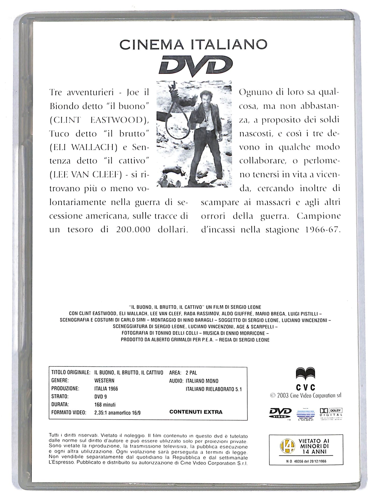 EBOND Il Buono Il Brutto Il Cattivo EDITORIALE DVD DB648309