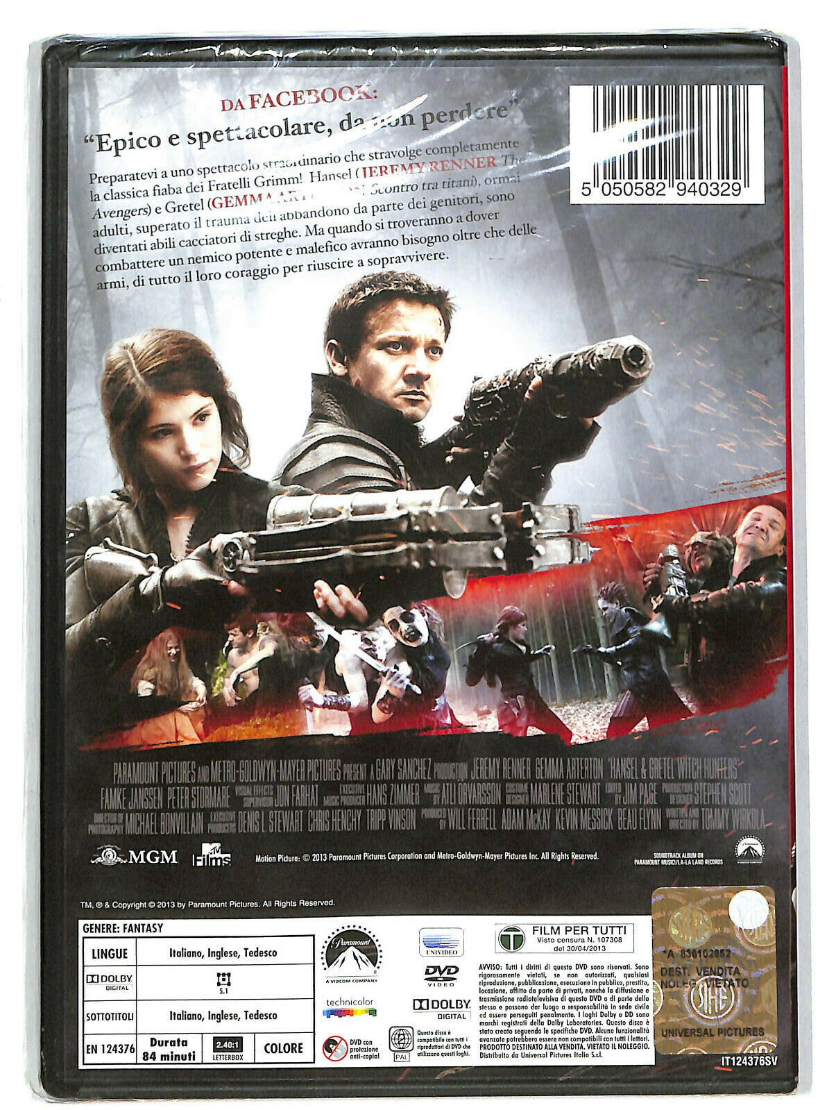 EBOND Hansel & Gretel - Cacciatori Di Streghe DVD DB648639