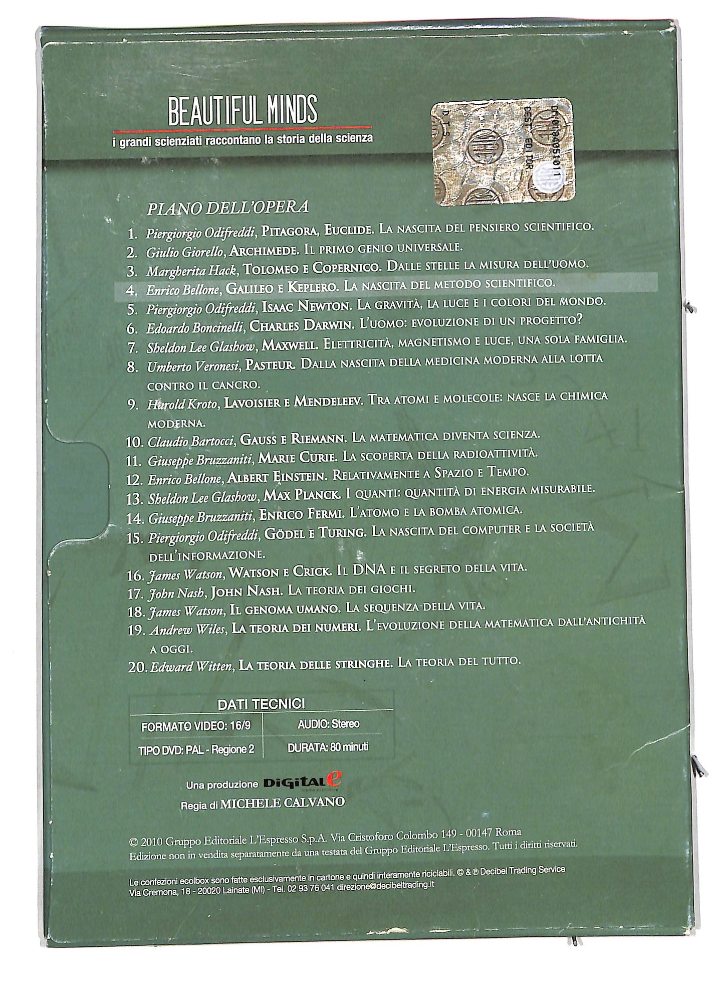 EBOND Beautiful minds vol. 4 - Galileo e keplero EDITORIALE DVD DB648928