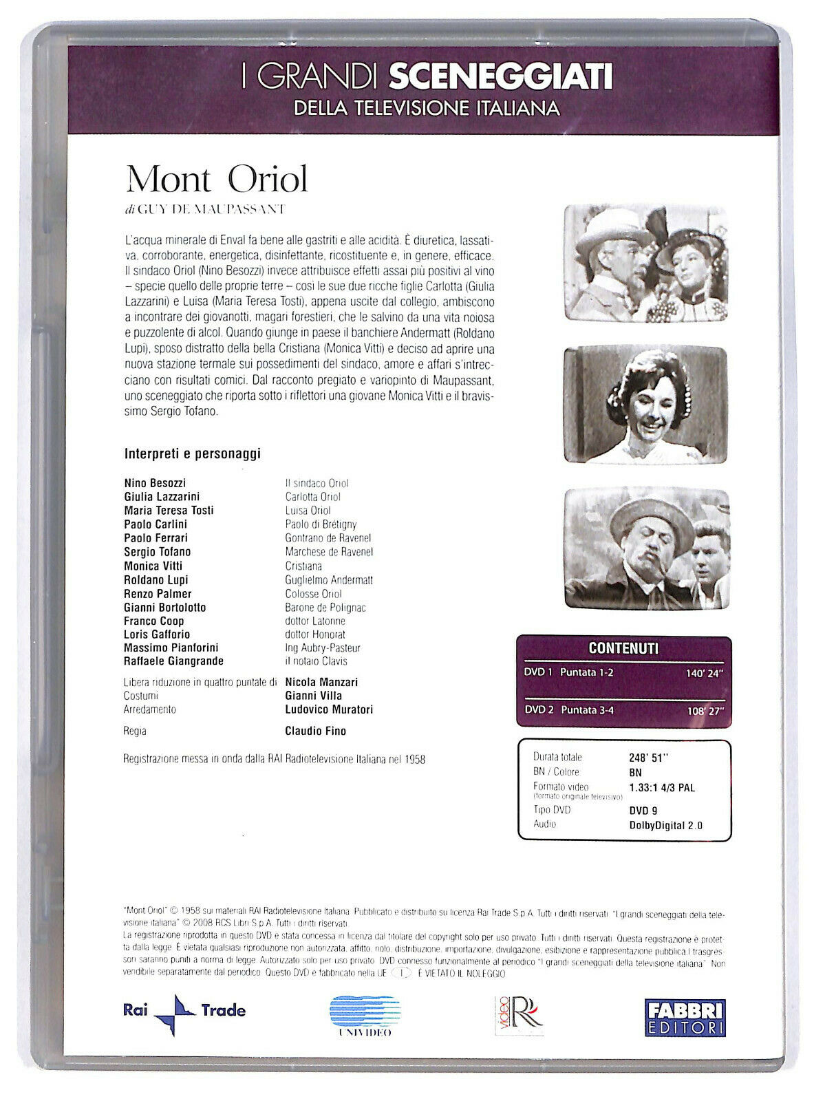 EBOND I Grandi Sceneggiati Mont Oriol : Puntate 1-4 Editoriale DVD DB648939