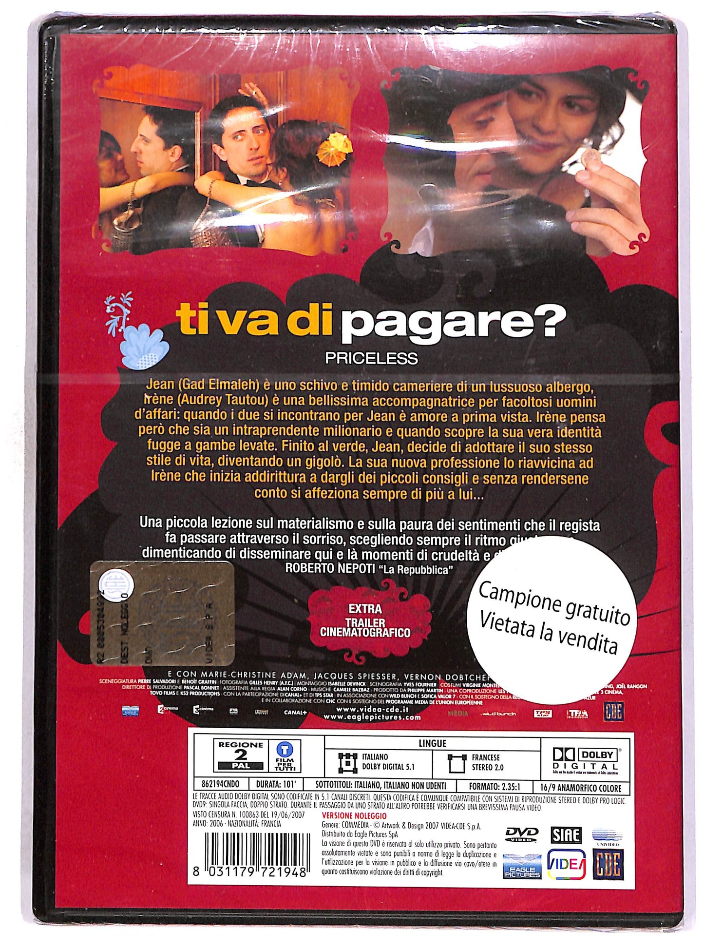 EBOND Ti va di pagare? Priceless NOLEGGIO DVD DB649632