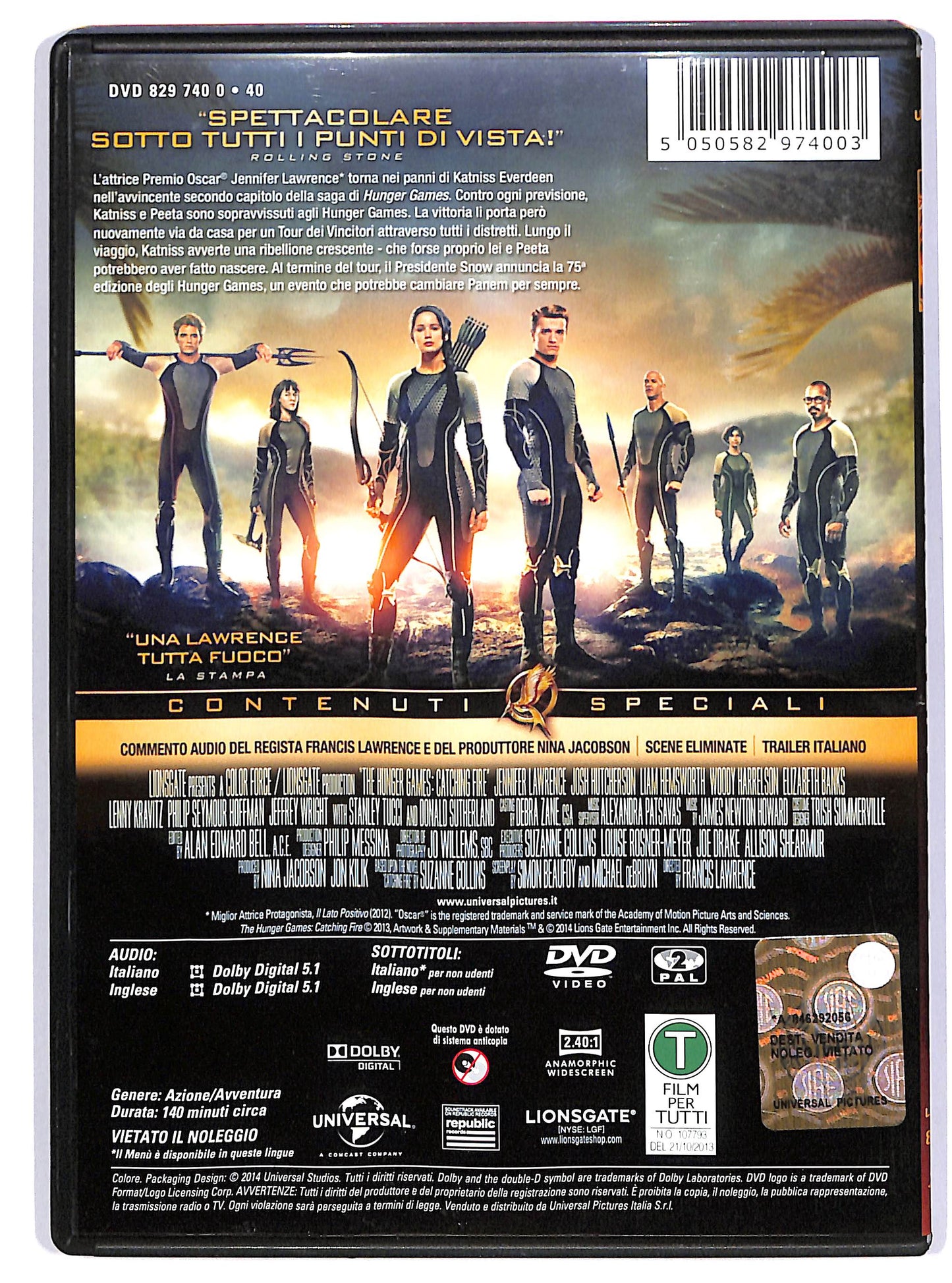 EBOND Hunger Games: La Ragazza di Fuoco DVD DB650115