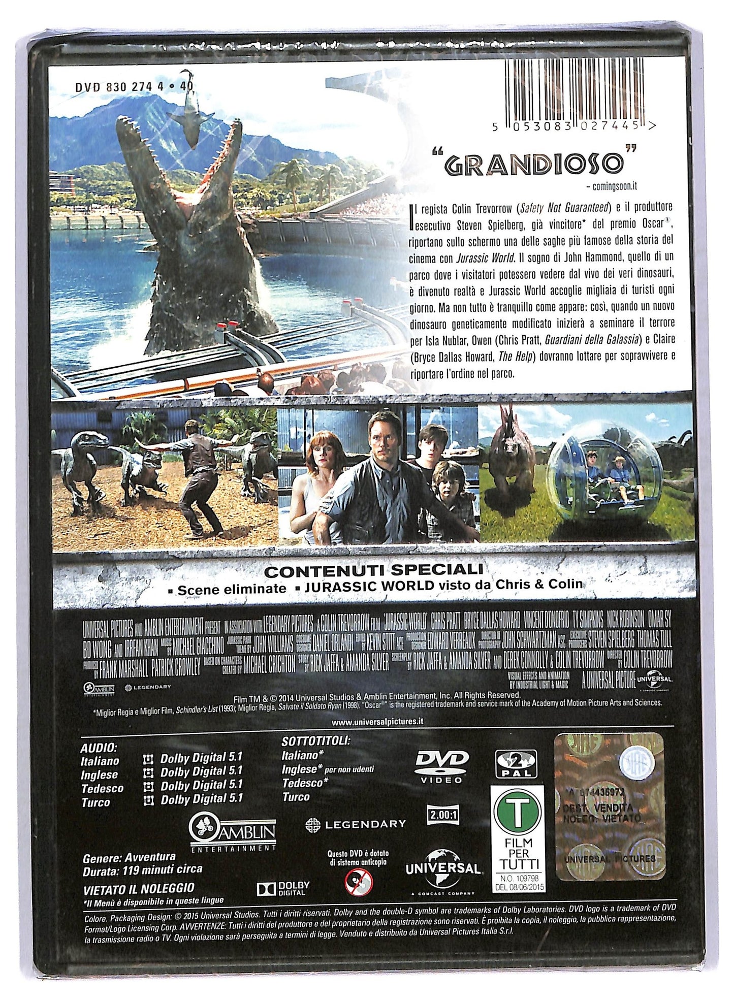 EBOND Jurassic World DVD DB650611