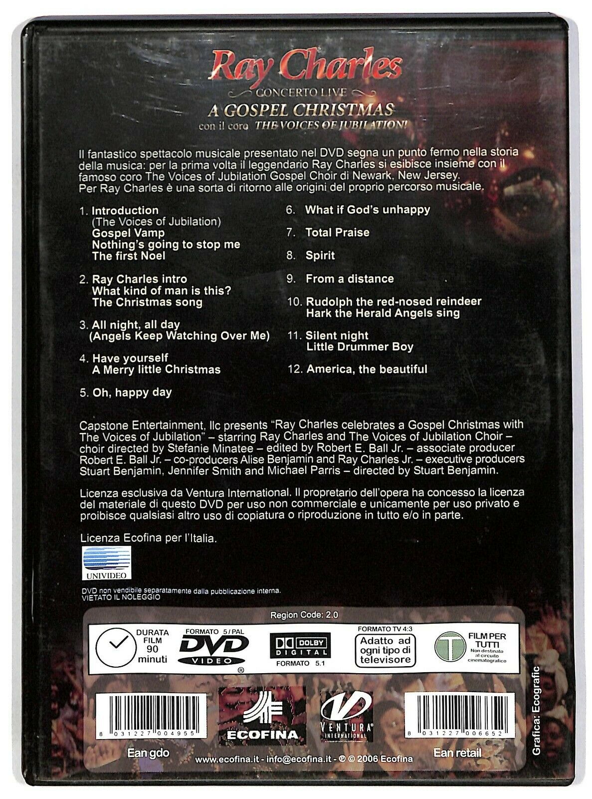 EBOND Ray Charles - A Gospel Christmas DVD DB651125