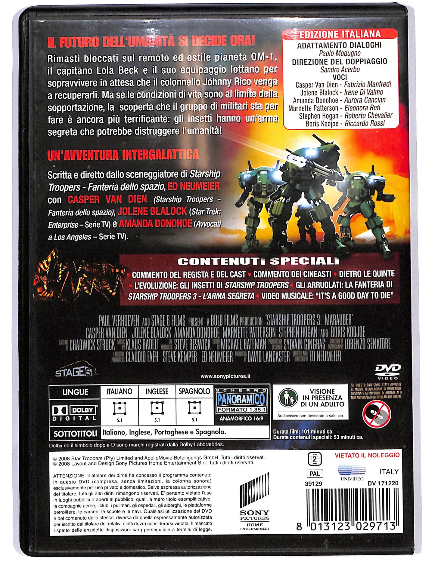 EBOND Starship Troopers 3 L'arma segreta DVD DB651307