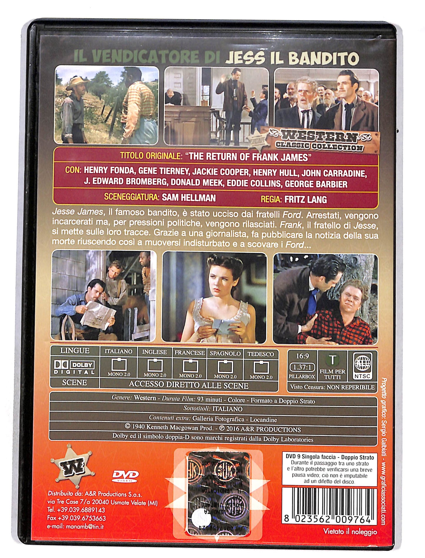 EBOND Il vendicatore di Jess il bandito DVD DB651402