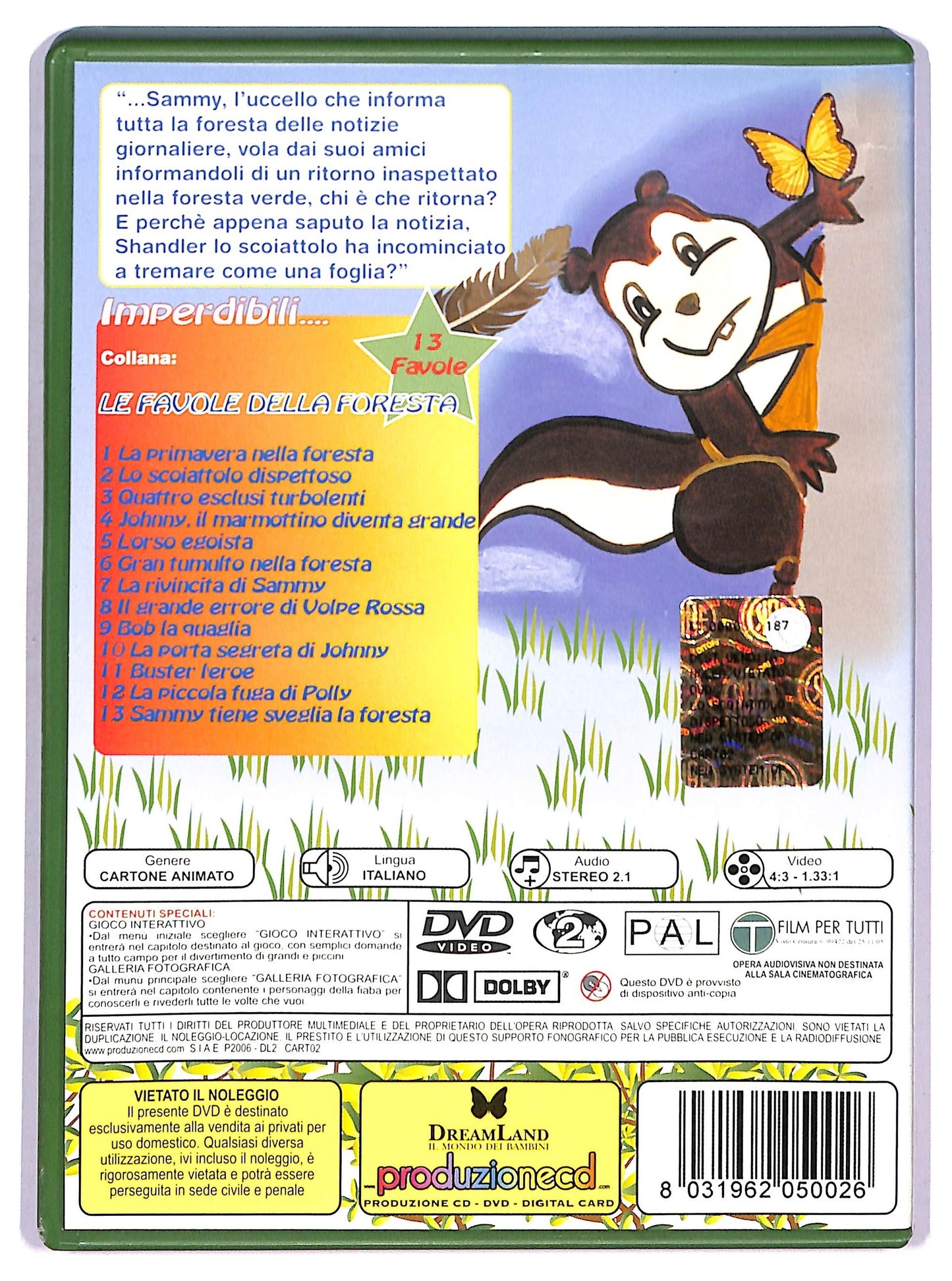 EBOND Lo scoiattolo dispettoso favola n 2 DVD DB651654