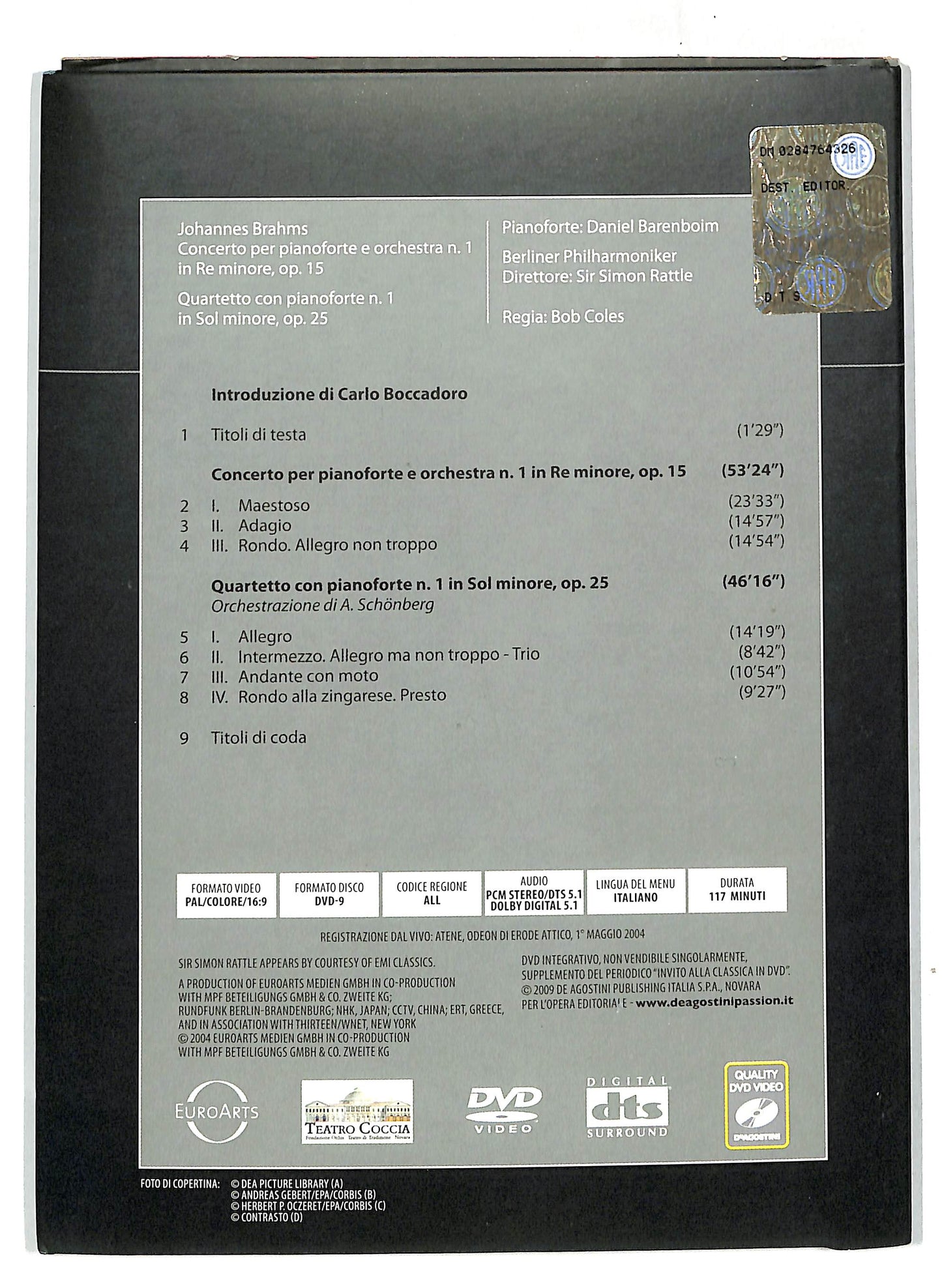 EBOND Invito alla Classica - Brahms - Rattle volume 50 EDITORIALE DVD DB652918