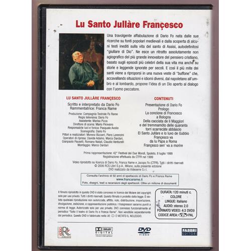 EBOND Dario Fo e Franca Rame:lu Santo Jullare Francesco DVD DB652967