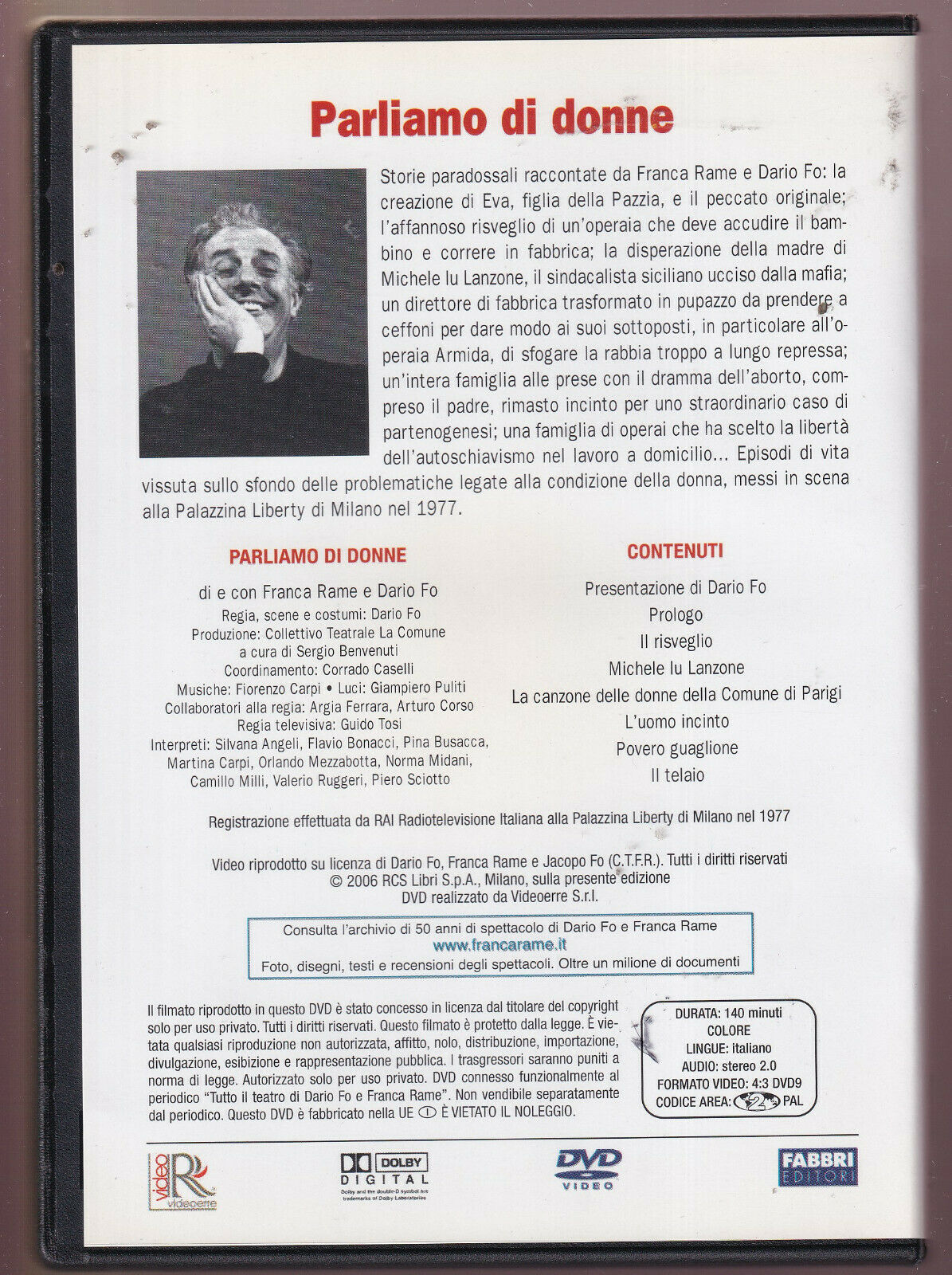 EBOND Dario Fo e Franca Rame:parliamo Di Donne DVD DB652969