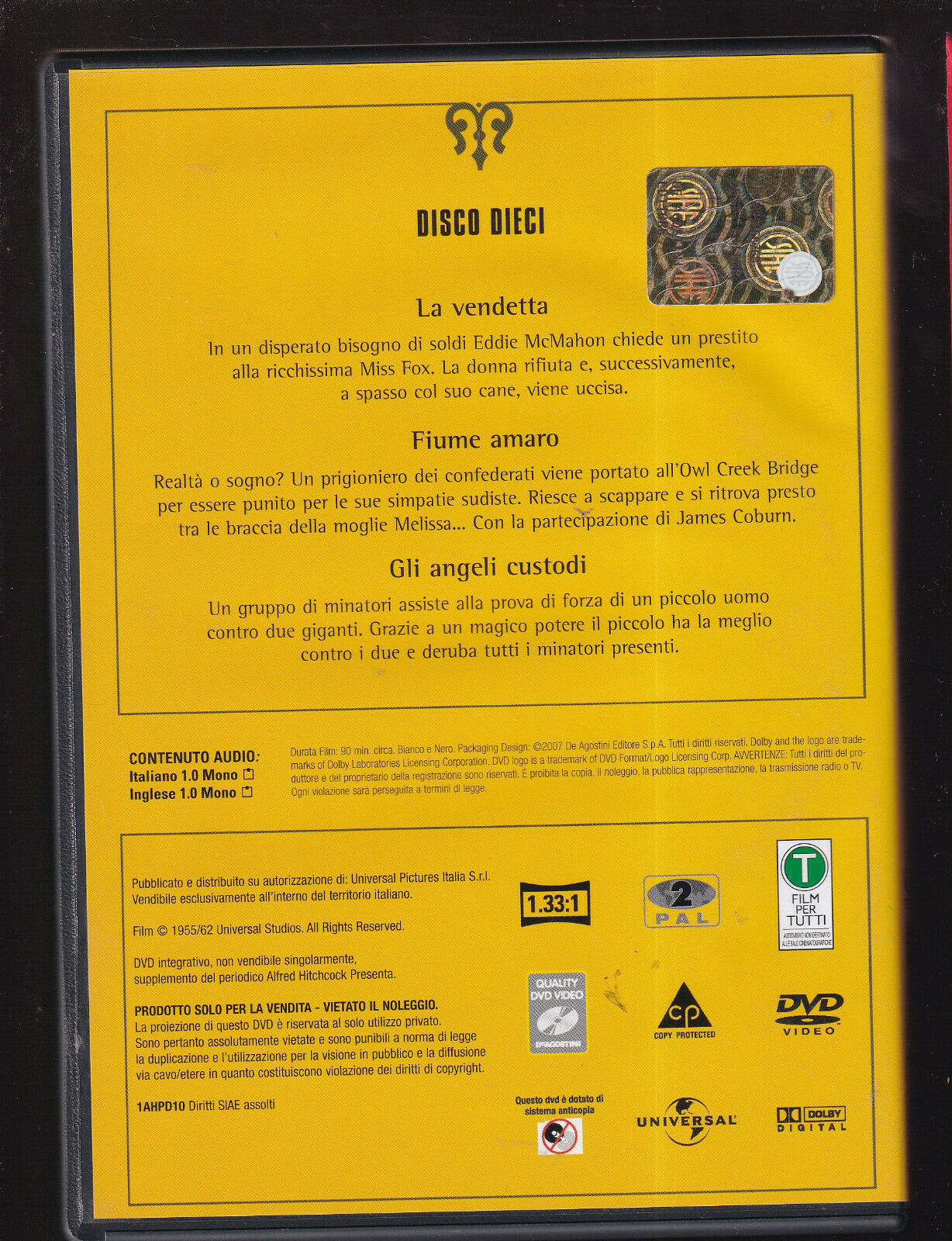 EBOND Alfred Hitchcock Presenta Disco Dieci DVD DB653119