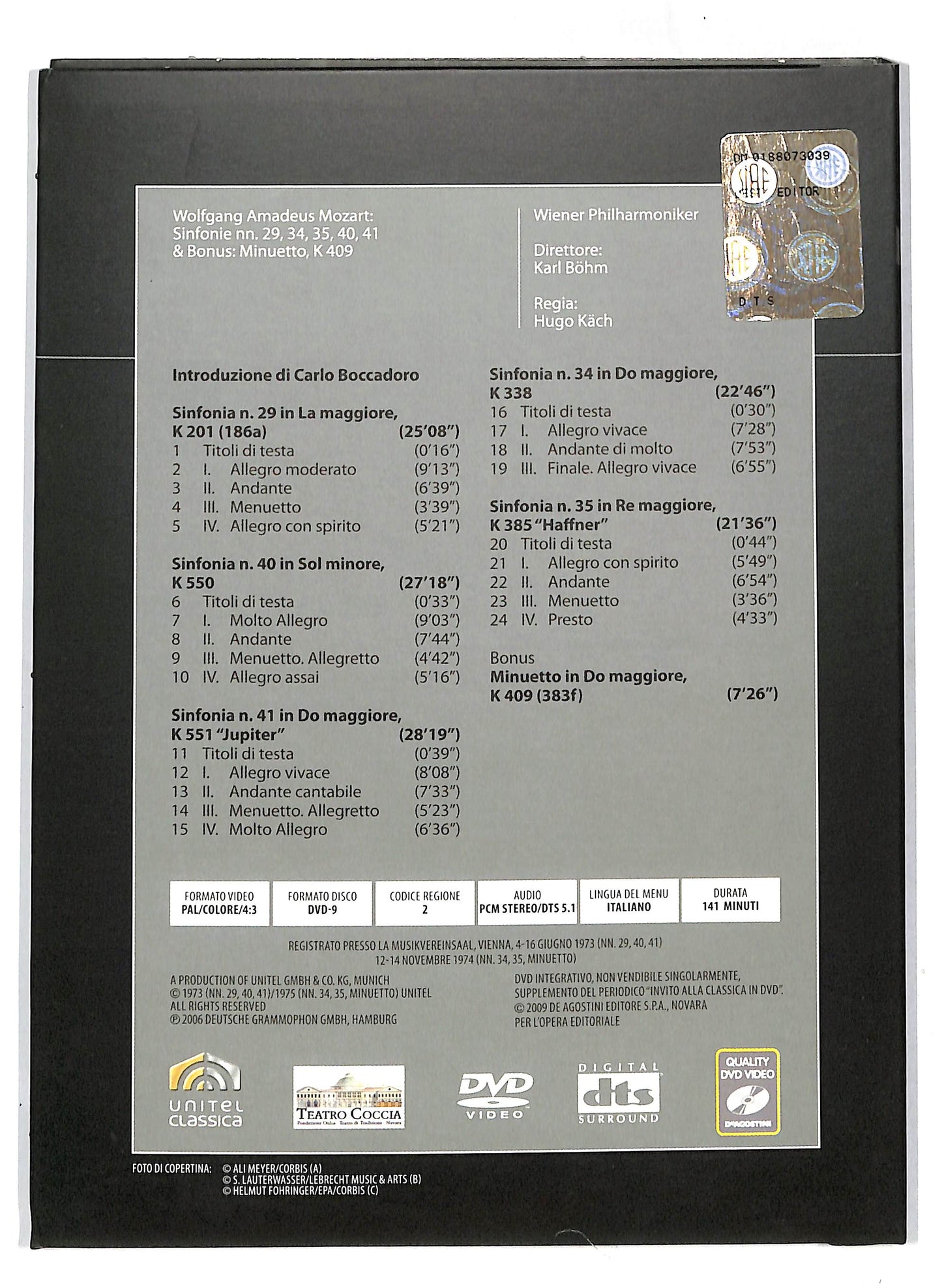 EBOND Invito alla classica - Mozart - Bohm Vol 5 EDITORIALE DVD DB653432