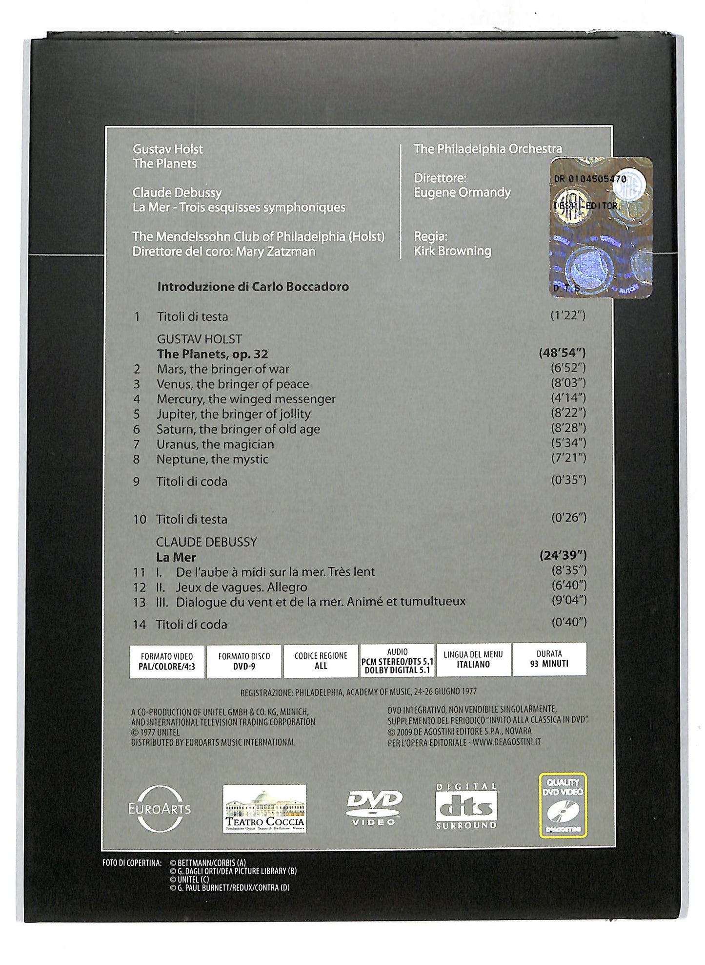 EBOND Invito alla classica Vol 20 - Holst - Debussy EDITORIALE DVD DB653440